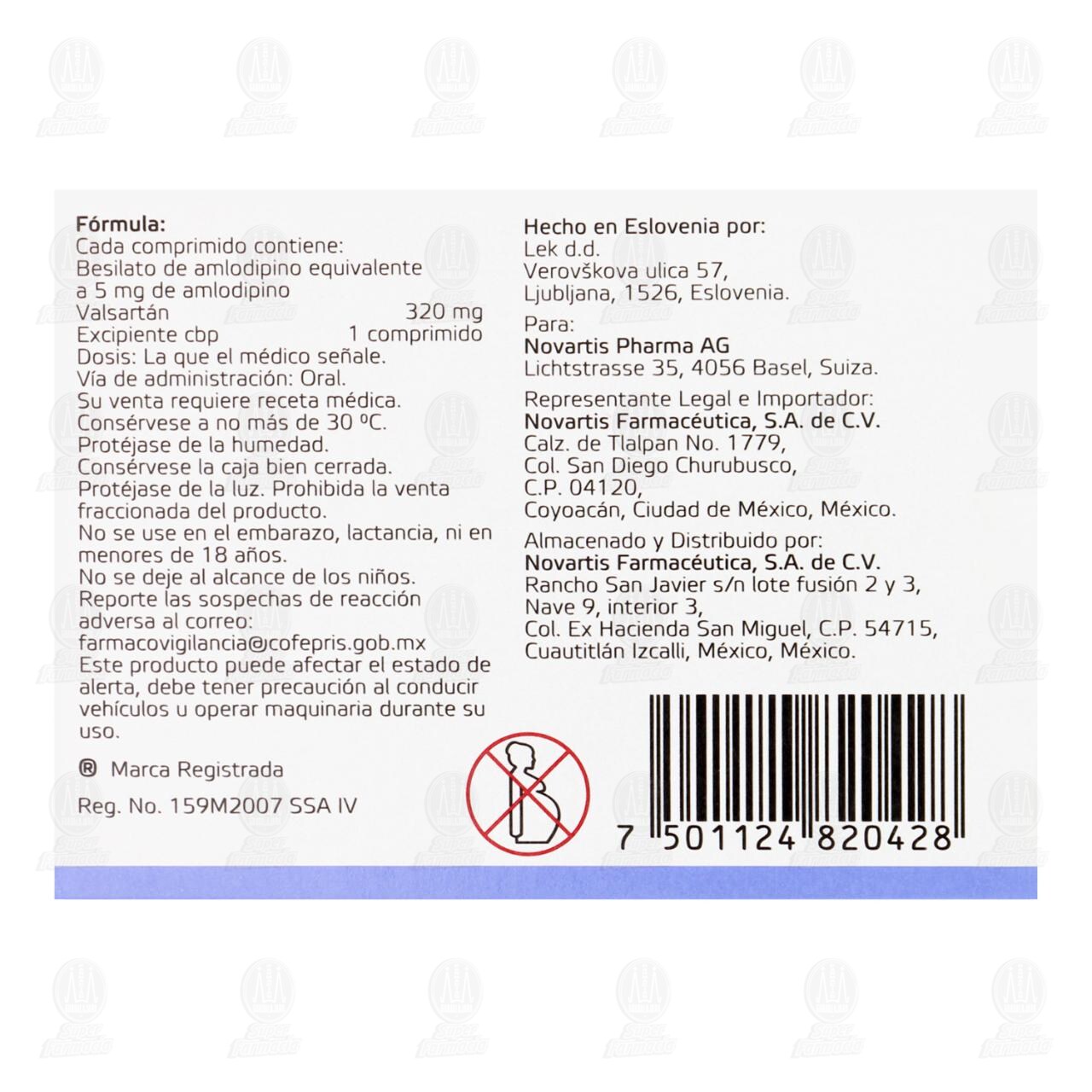 Exforge 5mg/320mg, 14 Comprimidos. image number 2