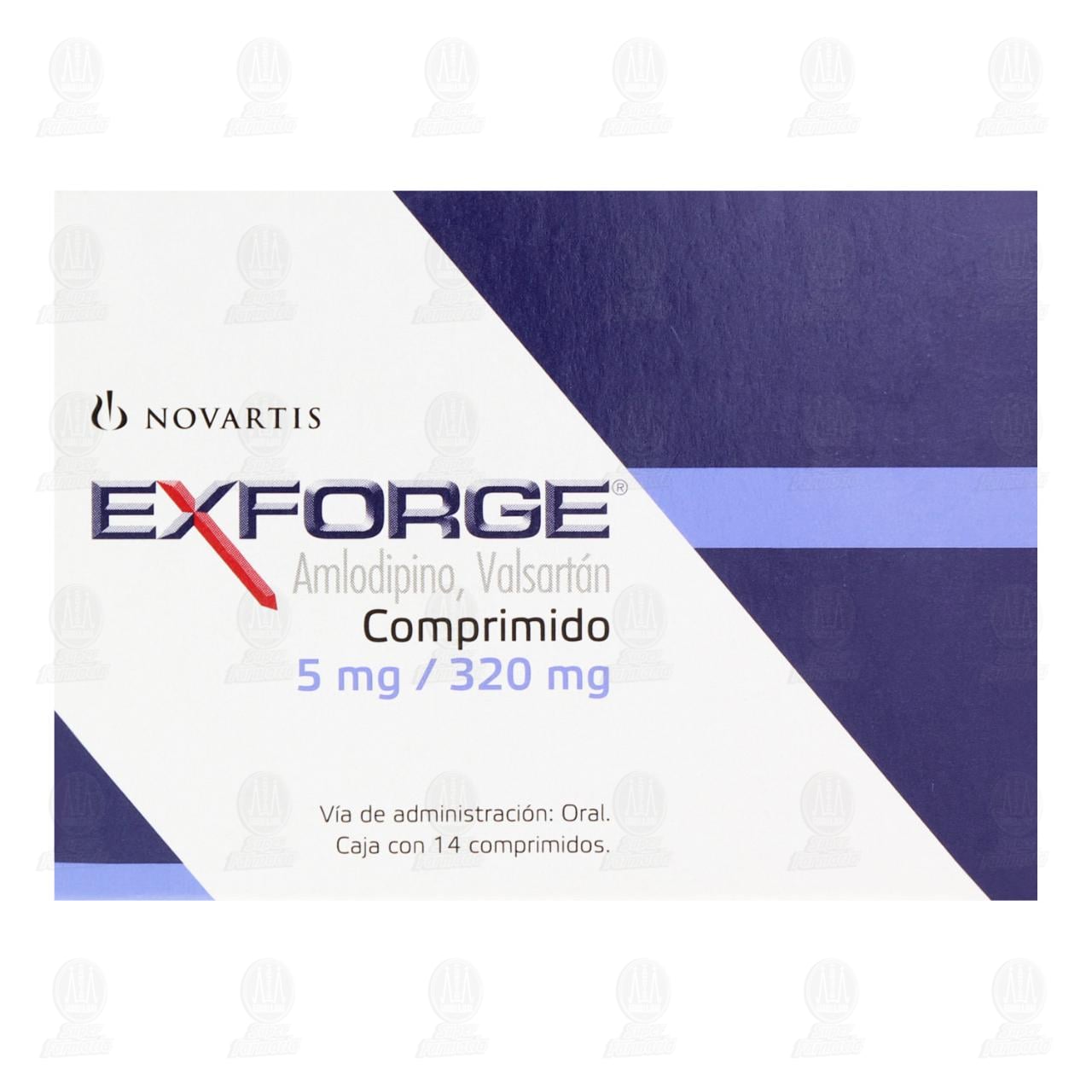 Exforge 5mg/320mg, 14 Comprimidos. image number 1