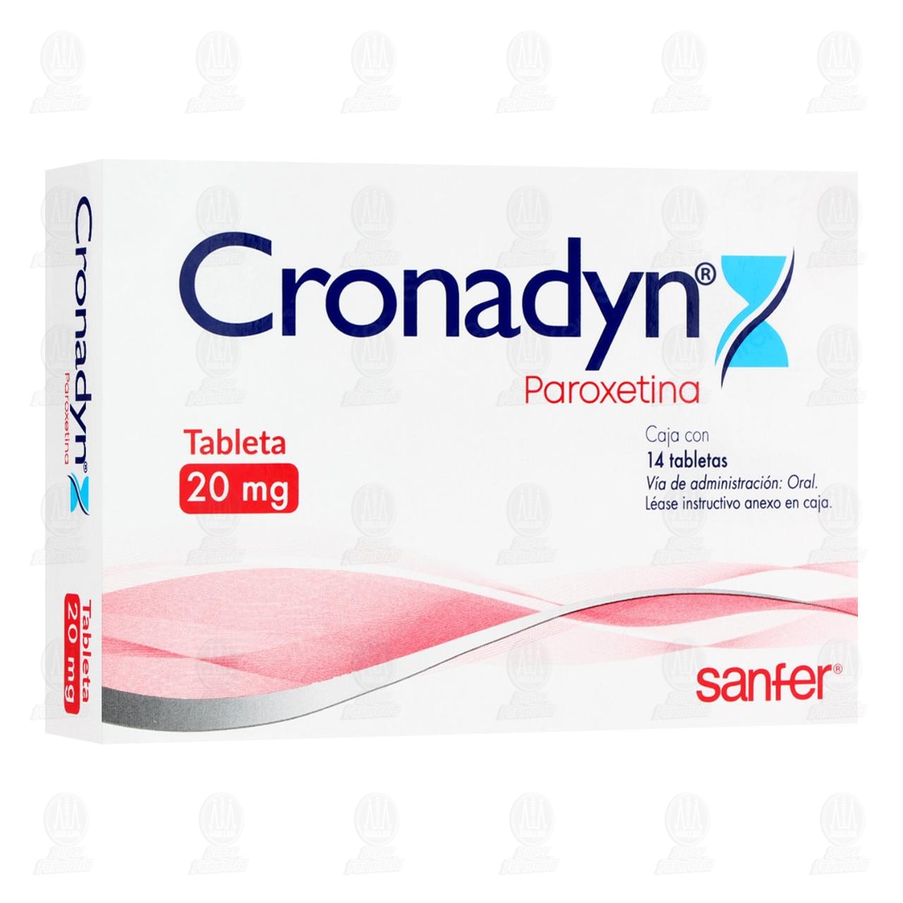 Imagen para Cronadyn 20mg 14 Tabletas