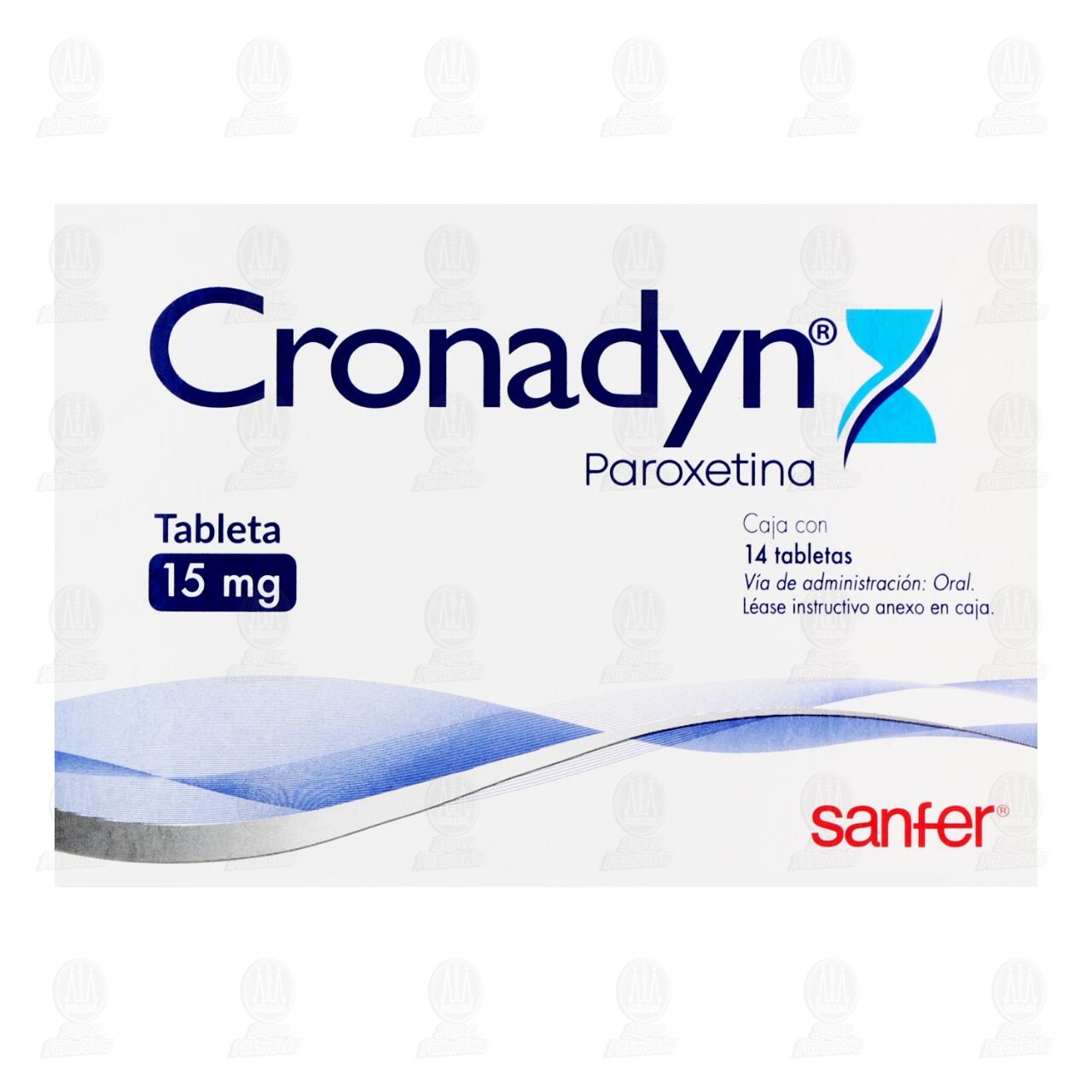 Cronadyn 15 mg, 14 Tabletas. image number 1