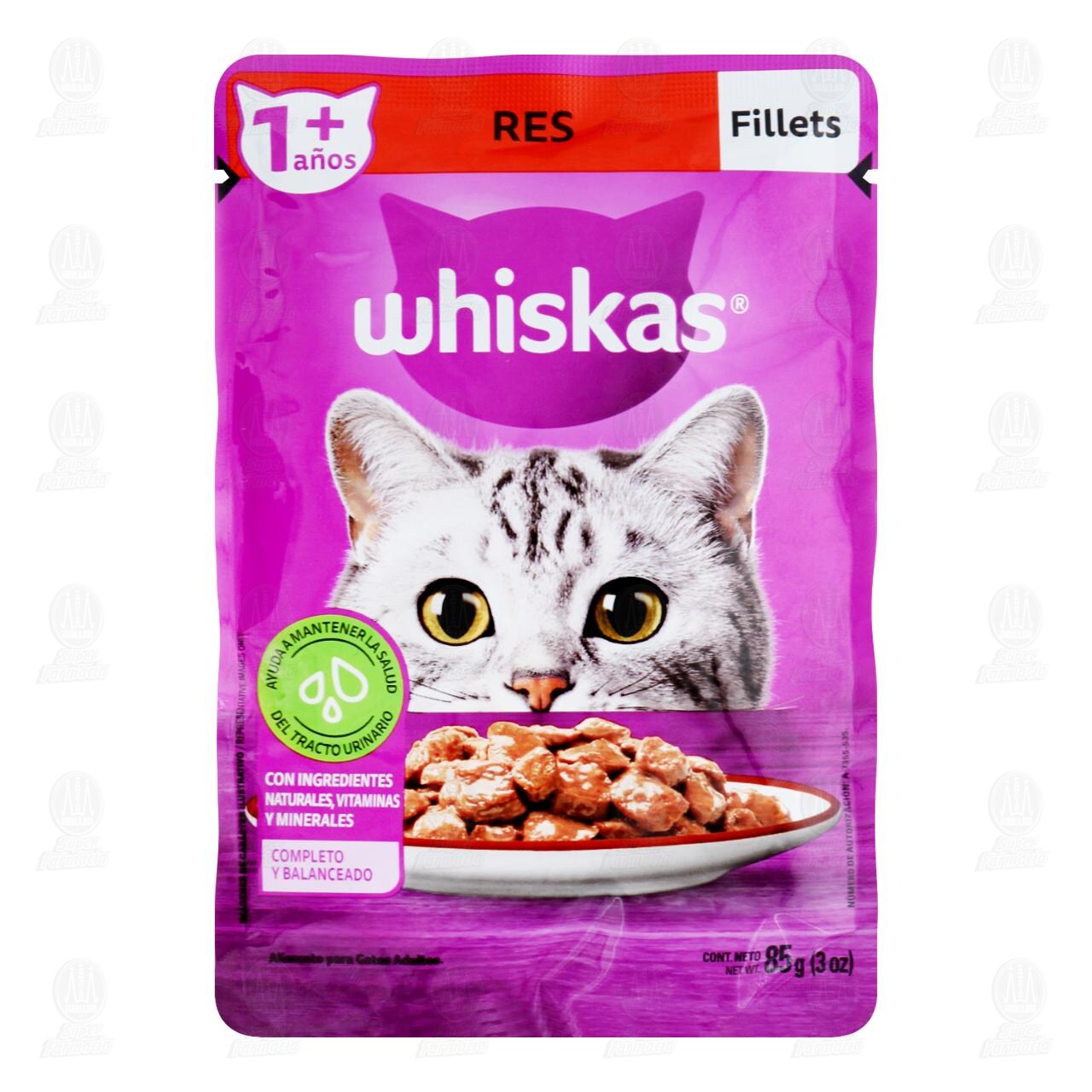 Fillets con Res para Gatos Adultos, 85 gr.