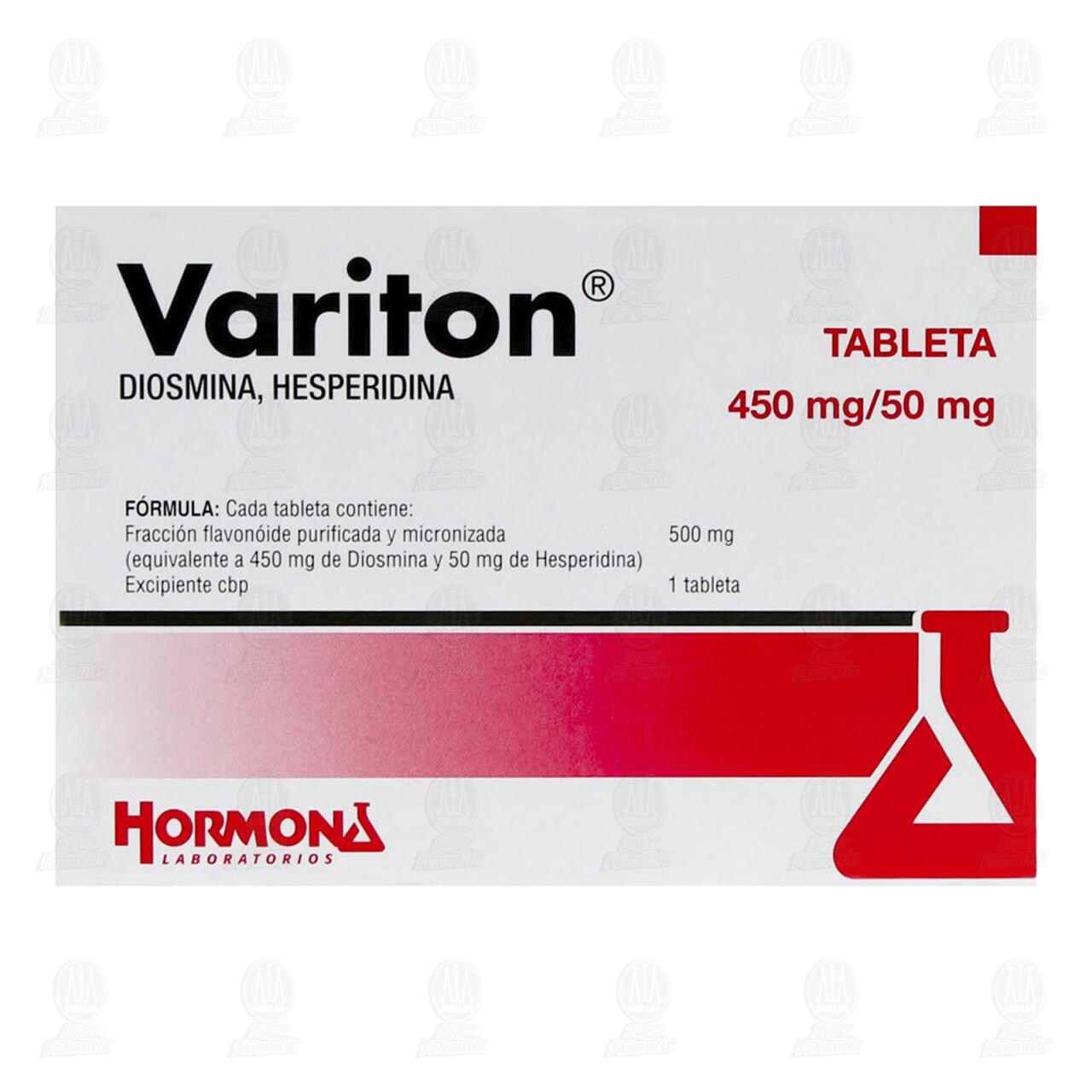 Variton 450mg/50mg, 20 Tabletas. image number 1
