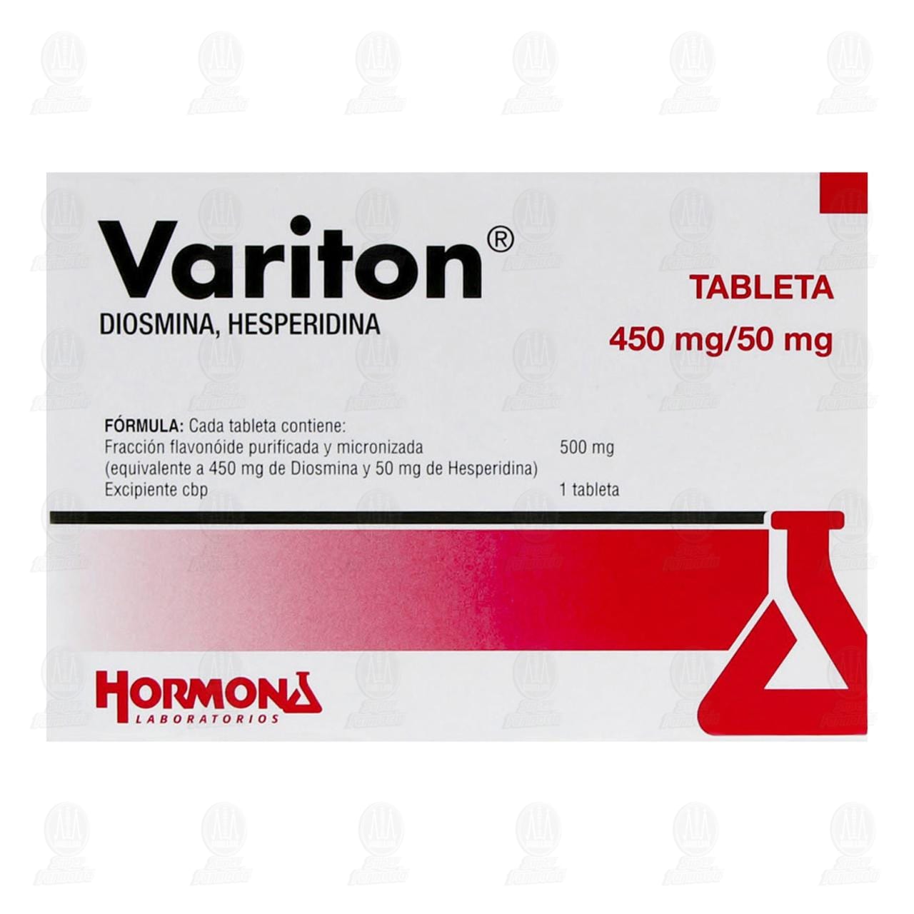 Variton 450mg/50mg, 20 Tabletas. image number 1