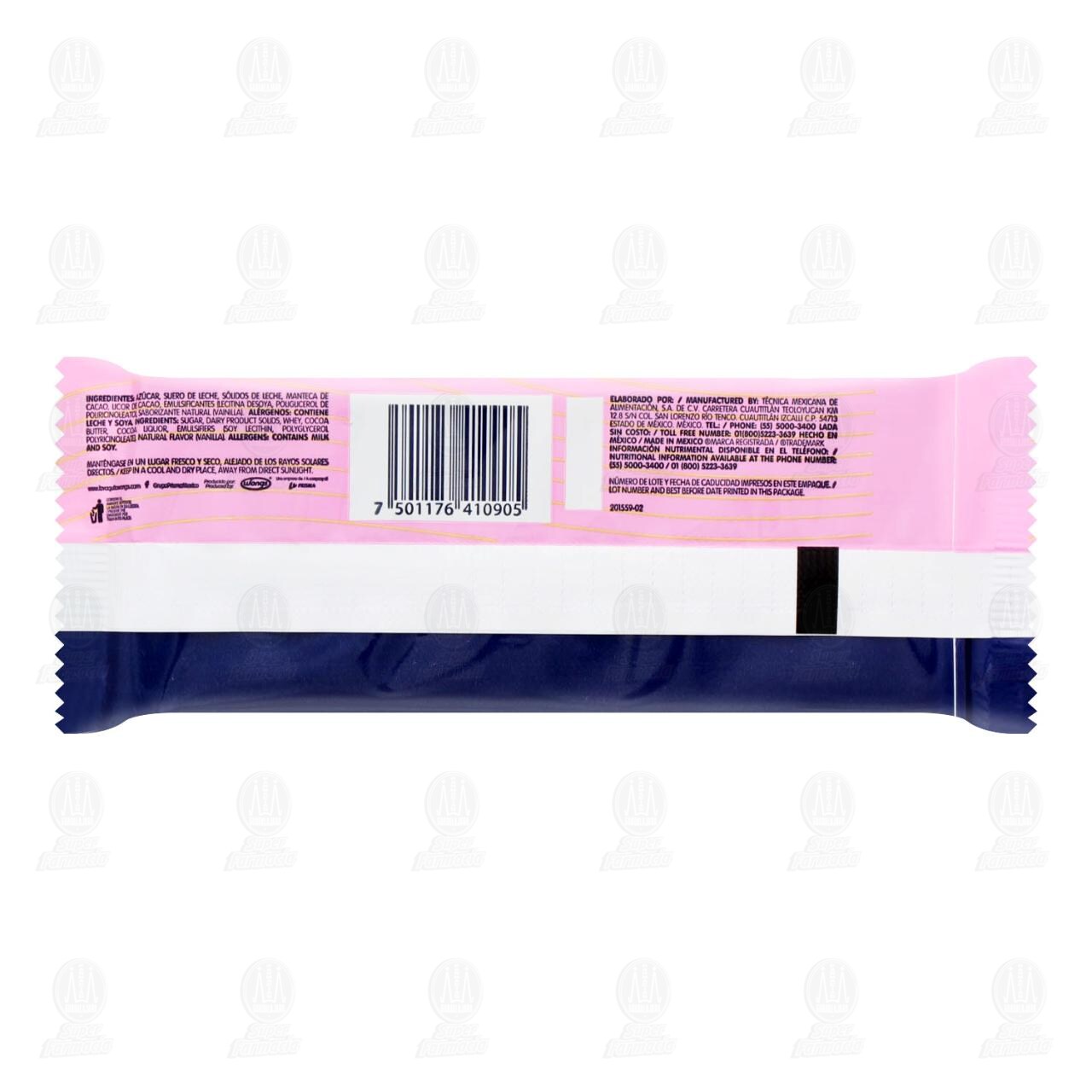 Chocolate Vaquita Wongs con Leche, 35 gr. image number 1