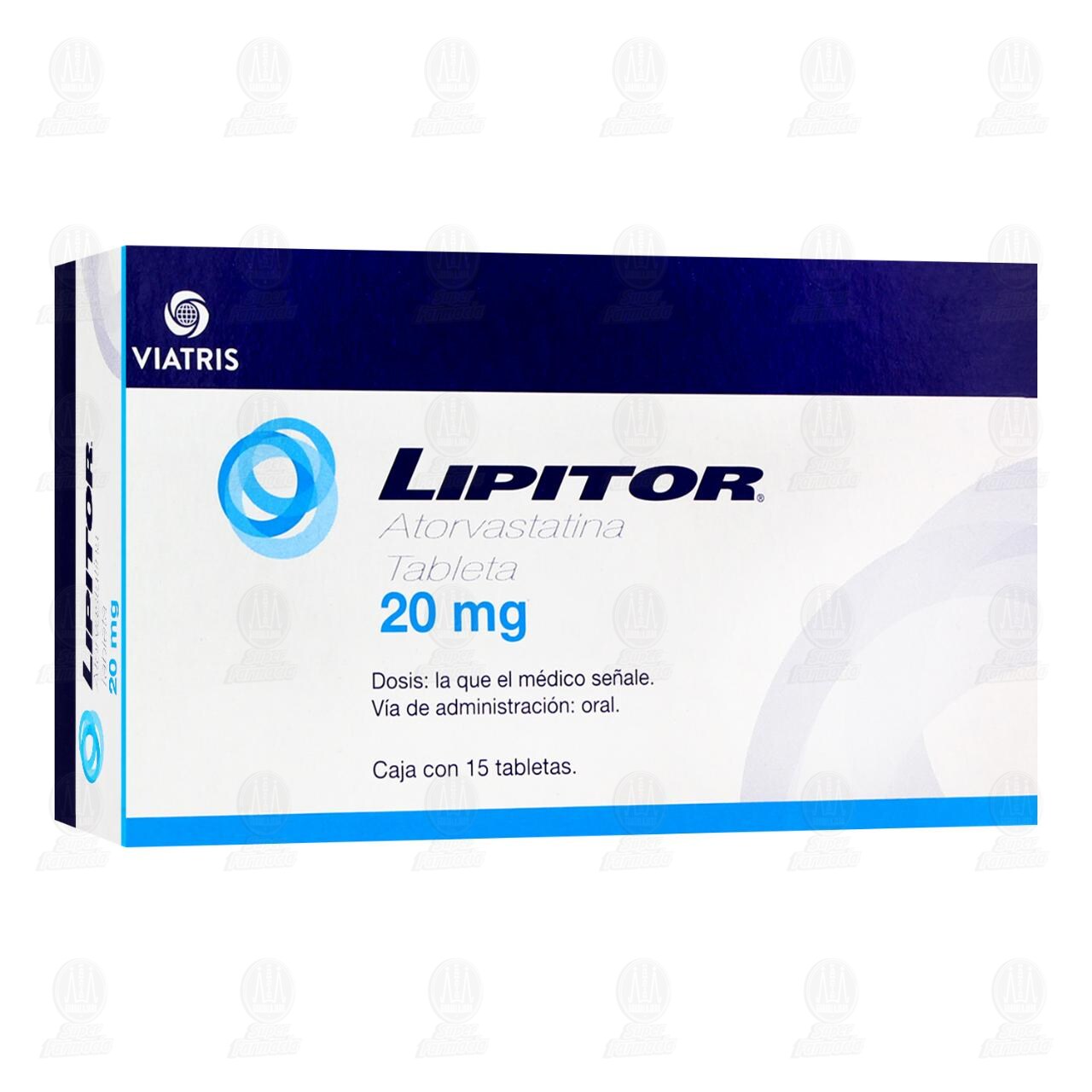 Lipitor 20 mg, 15 Tabletas. image number 0