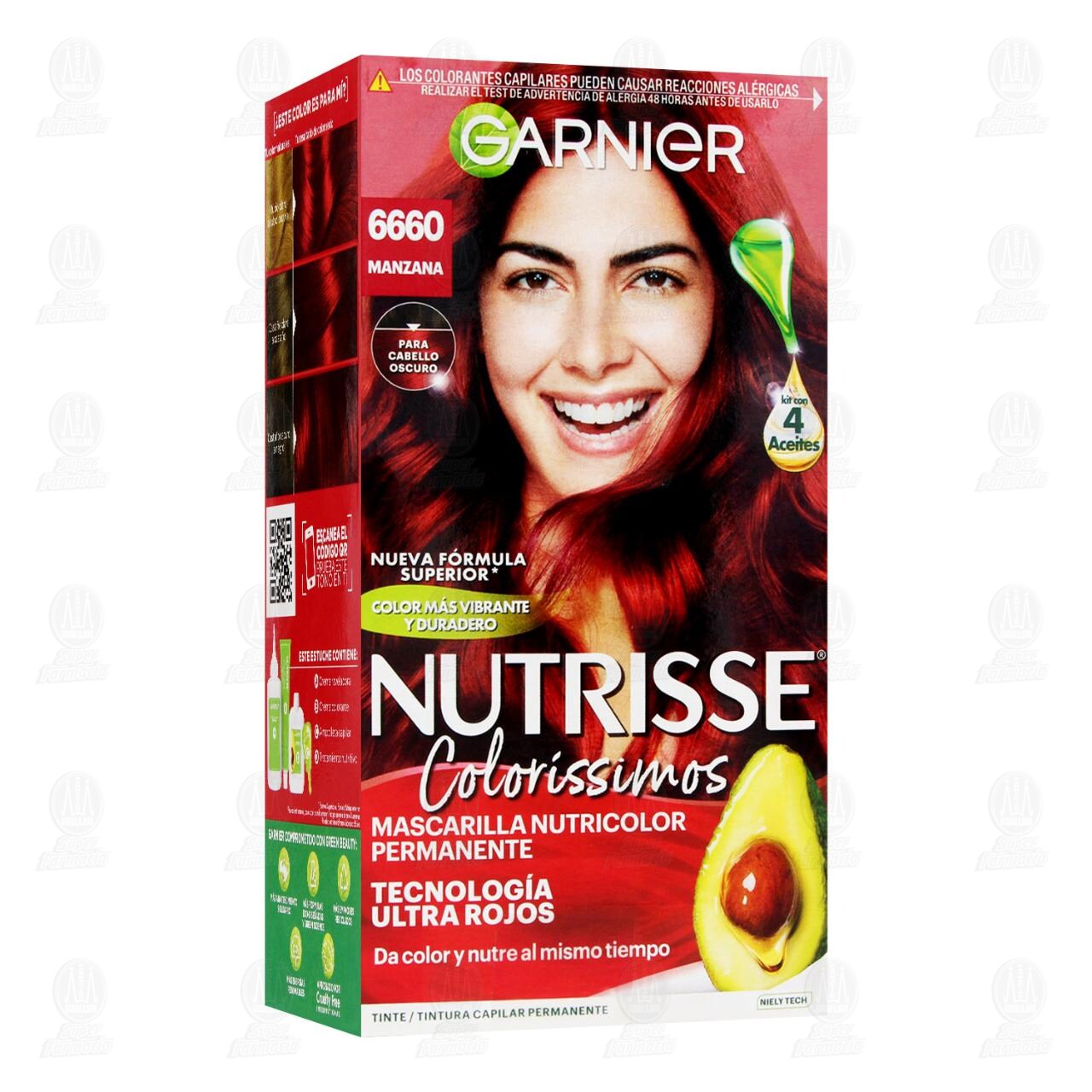 Tinte Garnier Nutrisse Color&iacute;ssimos Color Manzana (6660), 1 pz.