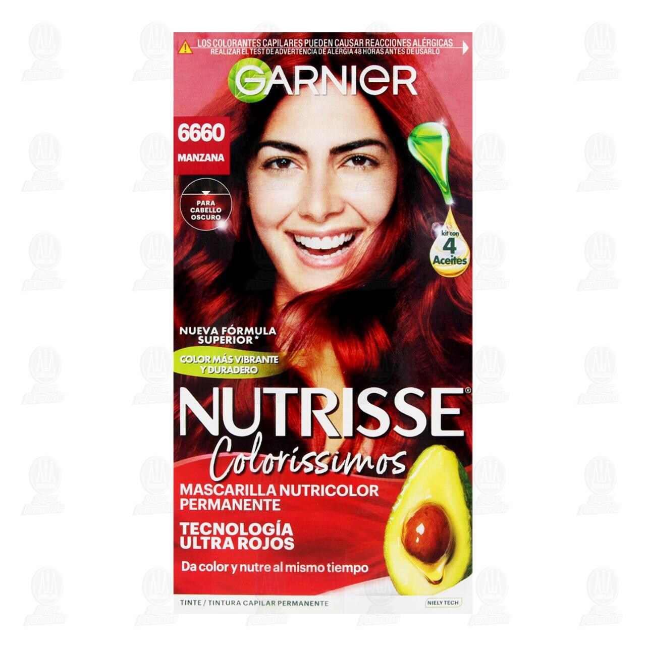 Tinte Garnier Nutrisse Color&iacute;ssimos Color Manzana (6660), 1 pz. image number 1