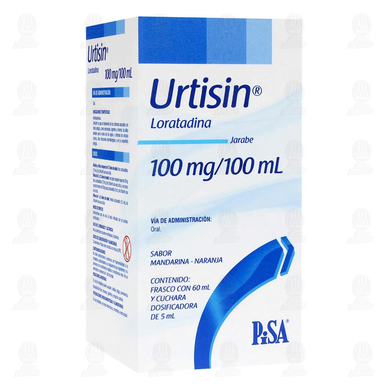 Urtisin 100mg/100ml Jarabe, 60 ml. image number 0