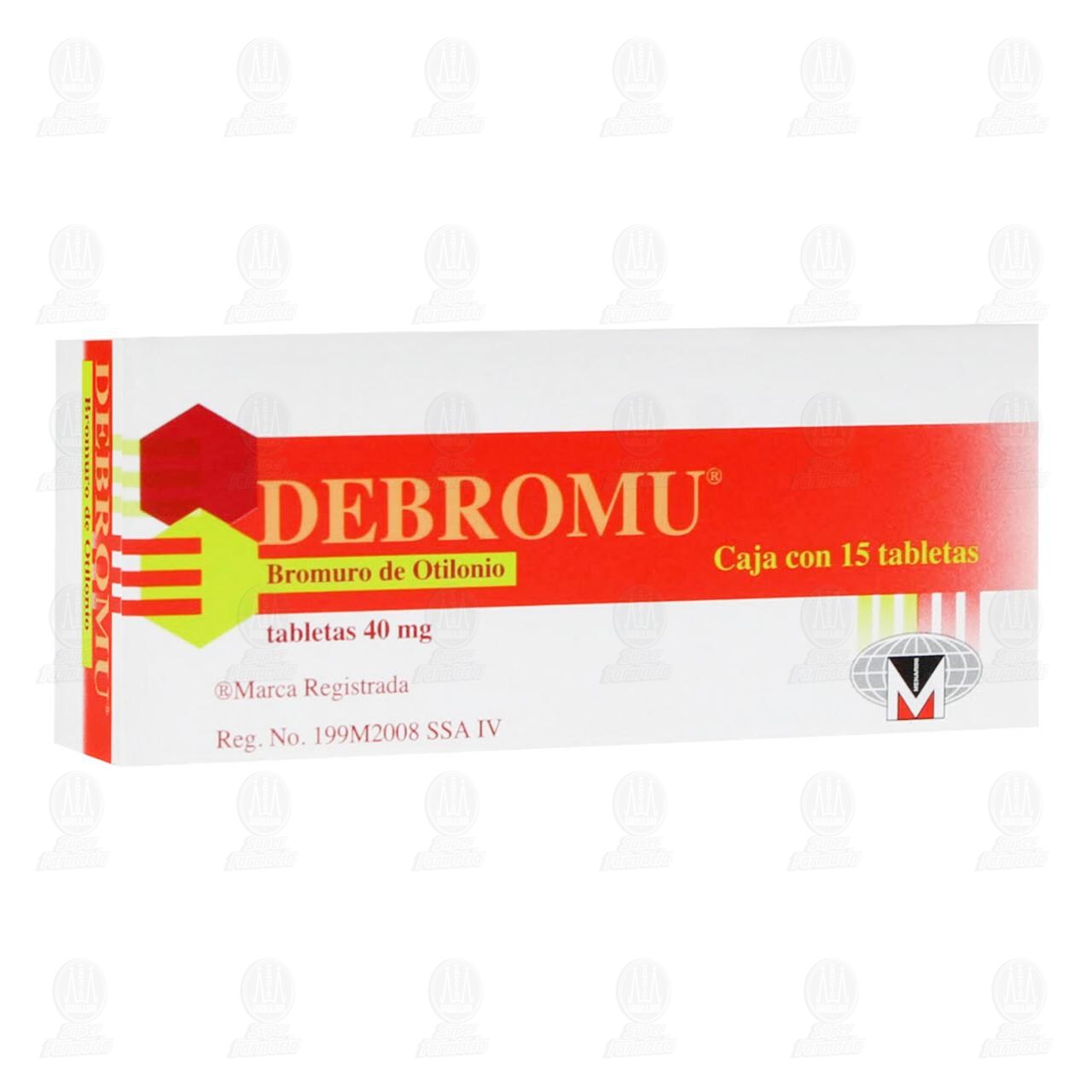 Debromu 40 mg, 15 Tabletas. image number 0