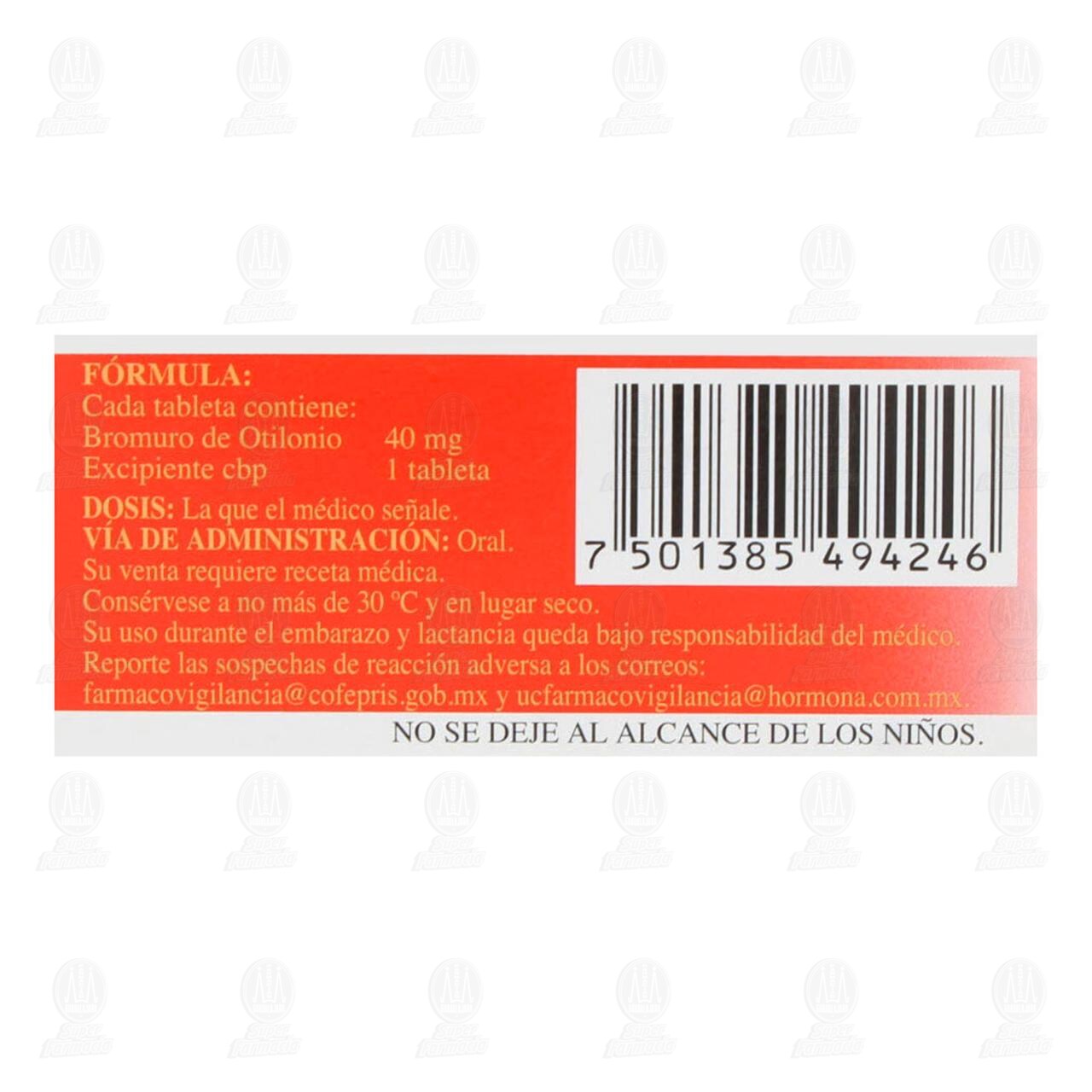 Debromu 40 mg, 30 Tabletas. image number 2