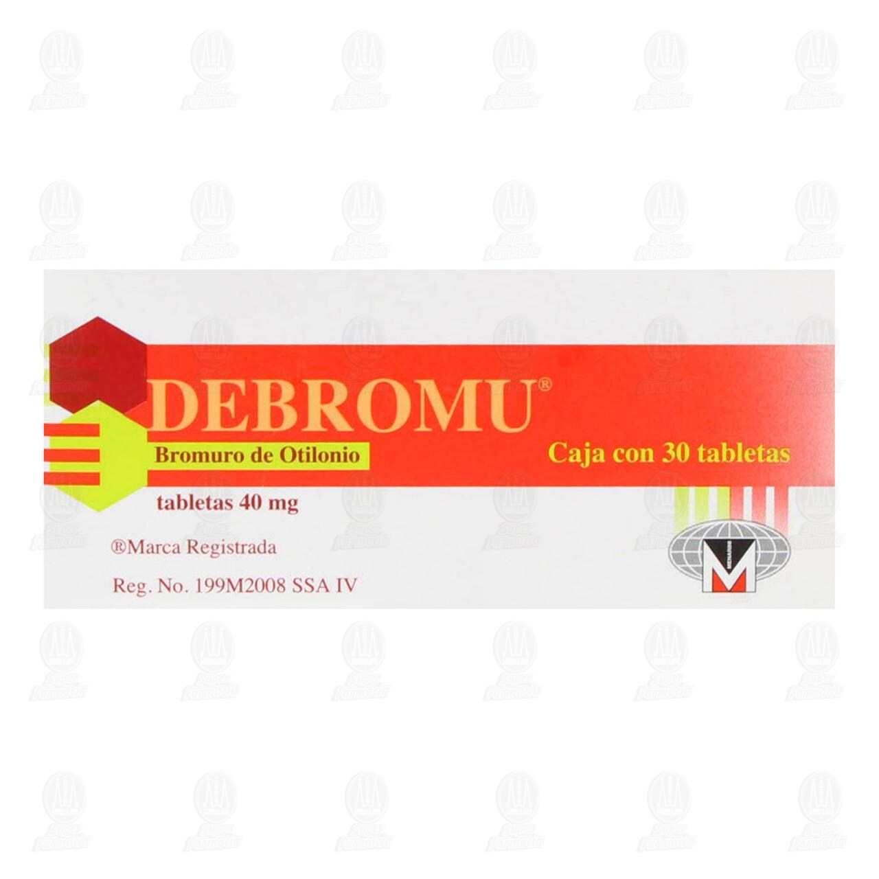Debromu 40 mg, 30 Tabletas. image number 1