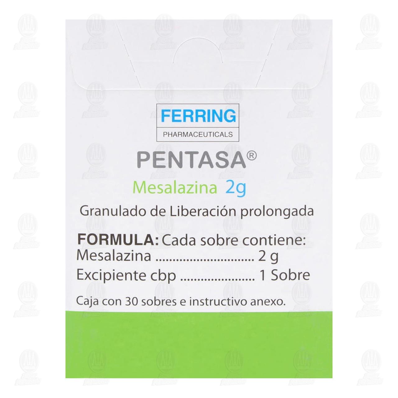 Pentasa 2 gr Granulado, 30 Sobres. image number 2
