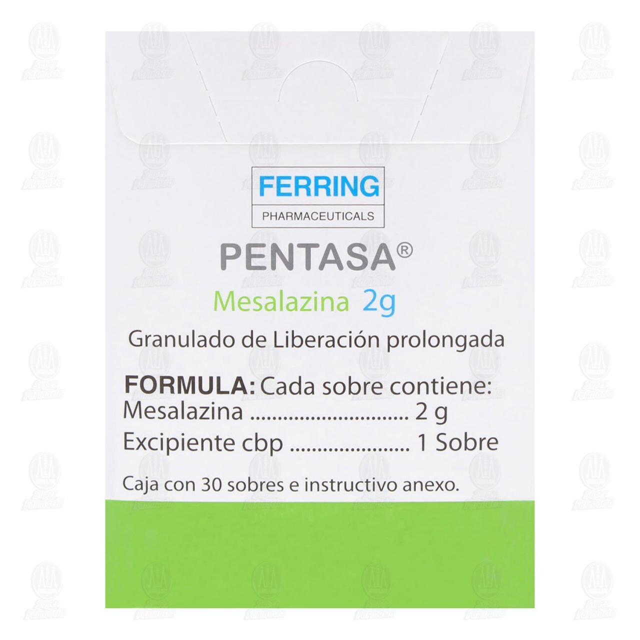 Pentasa 2 gr Granulado, 30 Sobres. image number 2