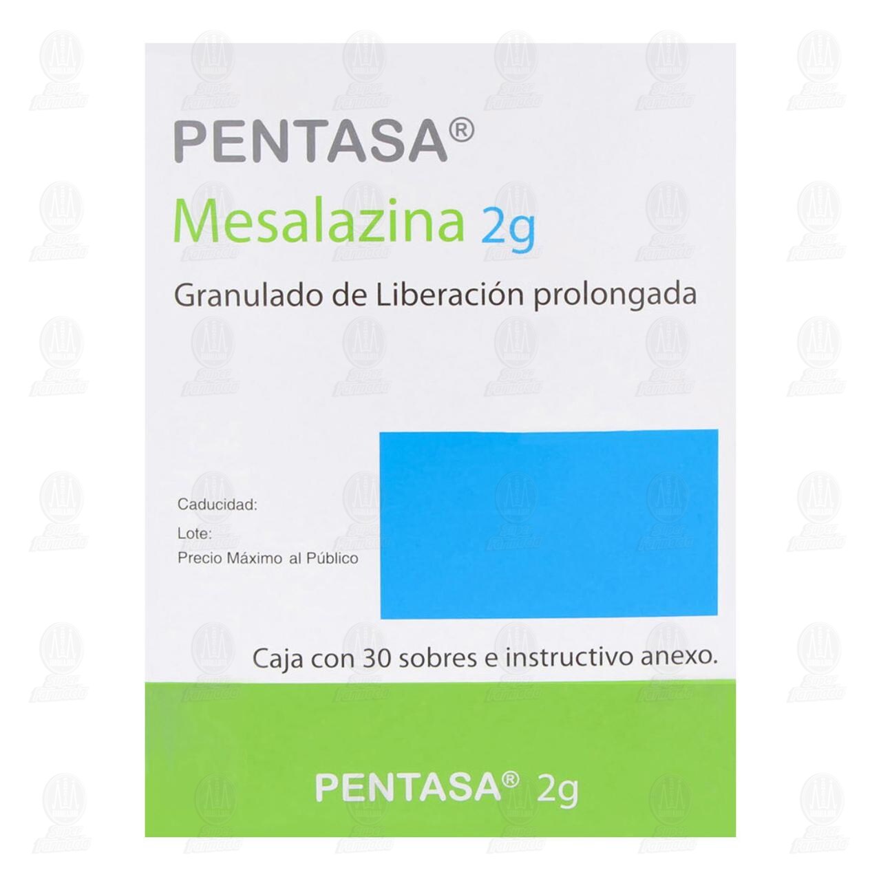 Pentasa 2 gr Granulado, 30 Sobres. image number 1