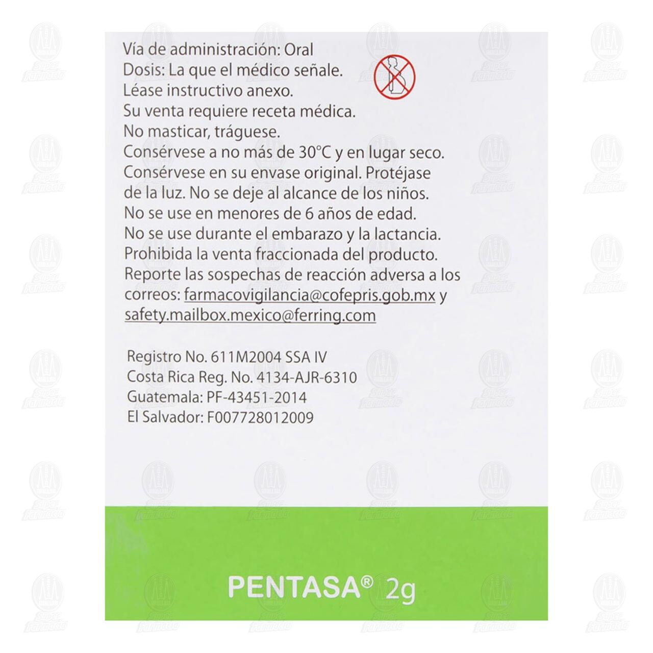 Pentasa 2 gr Granulado, 30 Sobres. image number 3