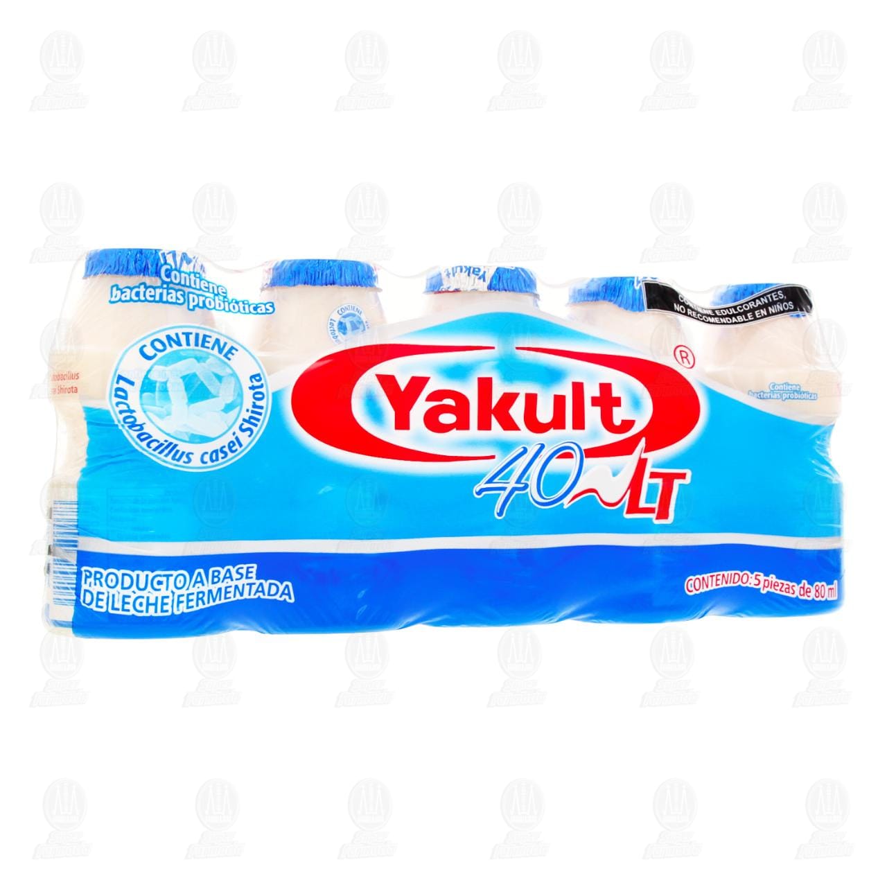 Imagen para Yakult 40 LT Bebida Láctea Fermentada, 5 pzas de 80 ml c/u.