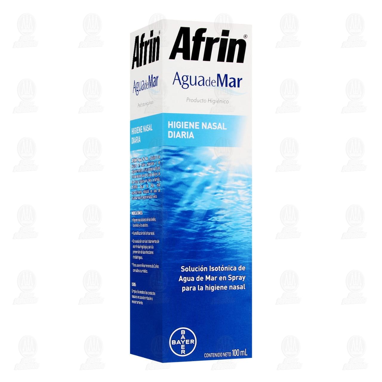 Afrin Agua de Mar Higiene Nasal Diaria, 100 ml. image number 0