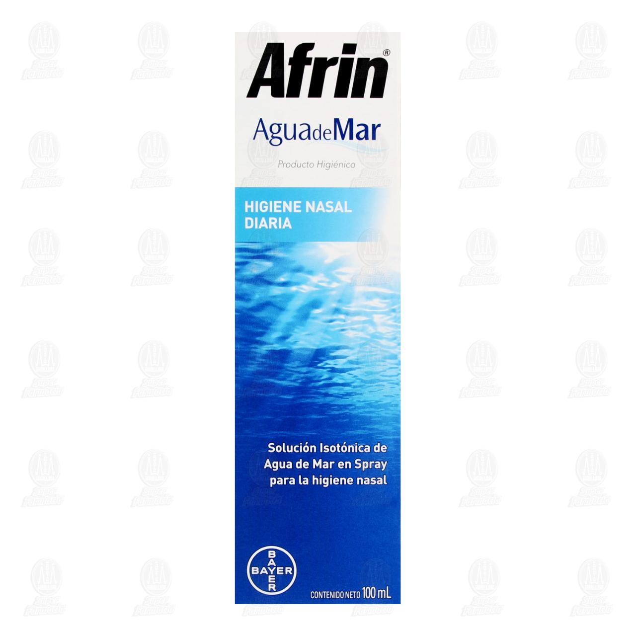 Afrin Agua de Mar Higiene Nasal Diaria, 100 ml. image number 1