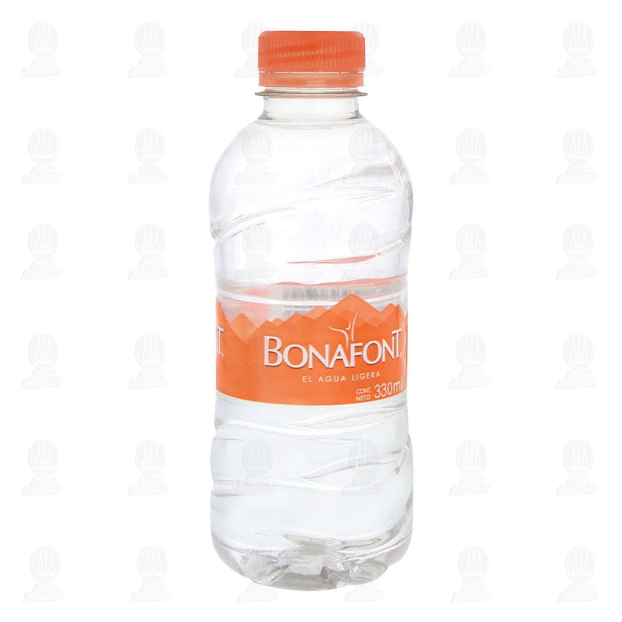Imagen para Agua natural Bonafont, ligera para consumo humano. Botella de 330 mililitros.