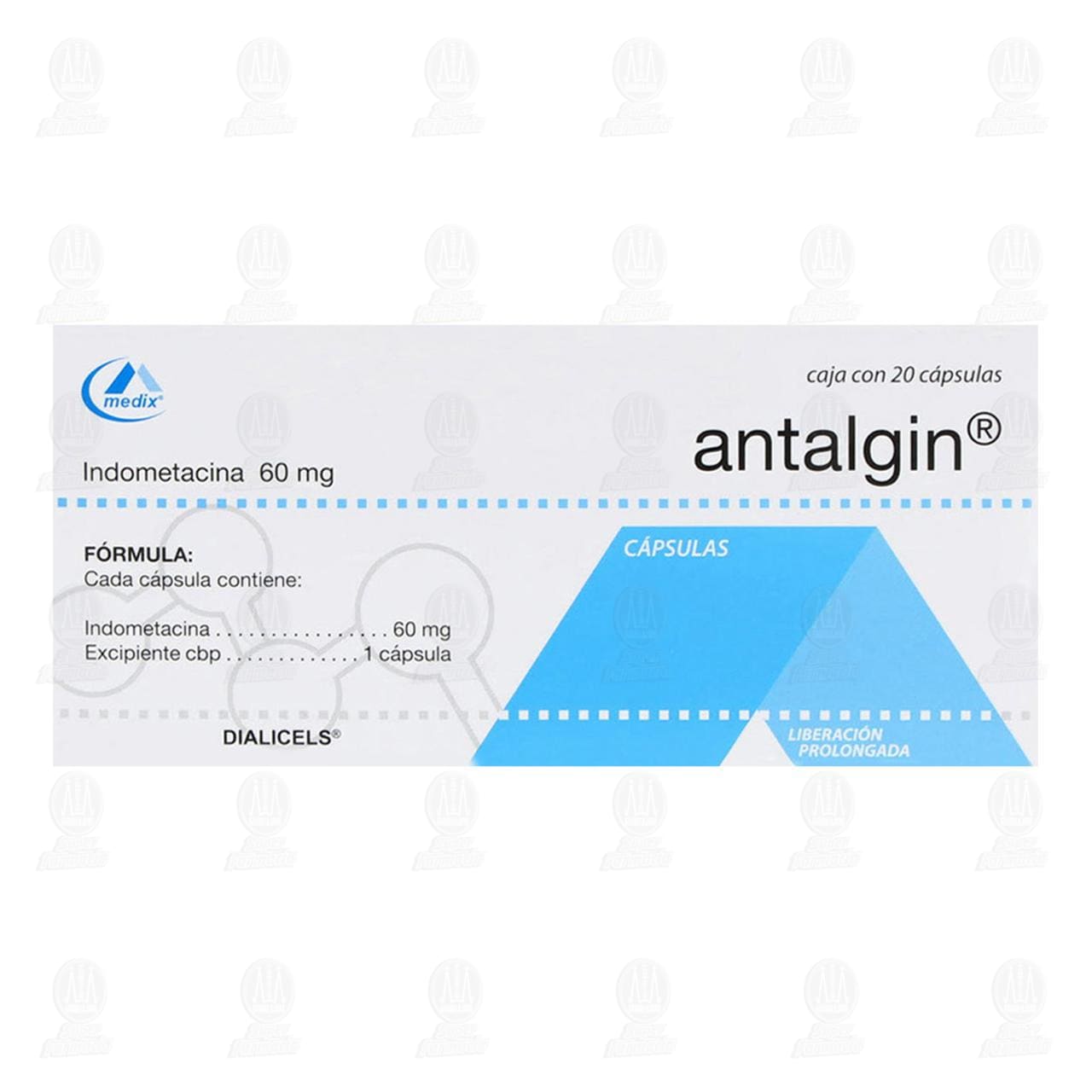 Antalgin 60 mg, 20 C&aacute;psulas. image number 1
