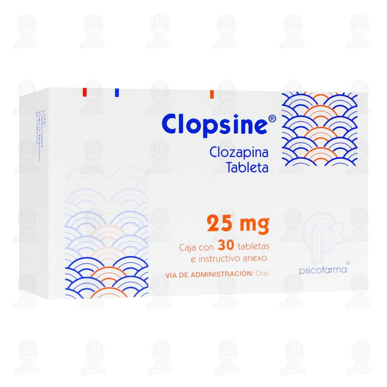 Clopsine 25mg, 30 Tabletas. image number 0