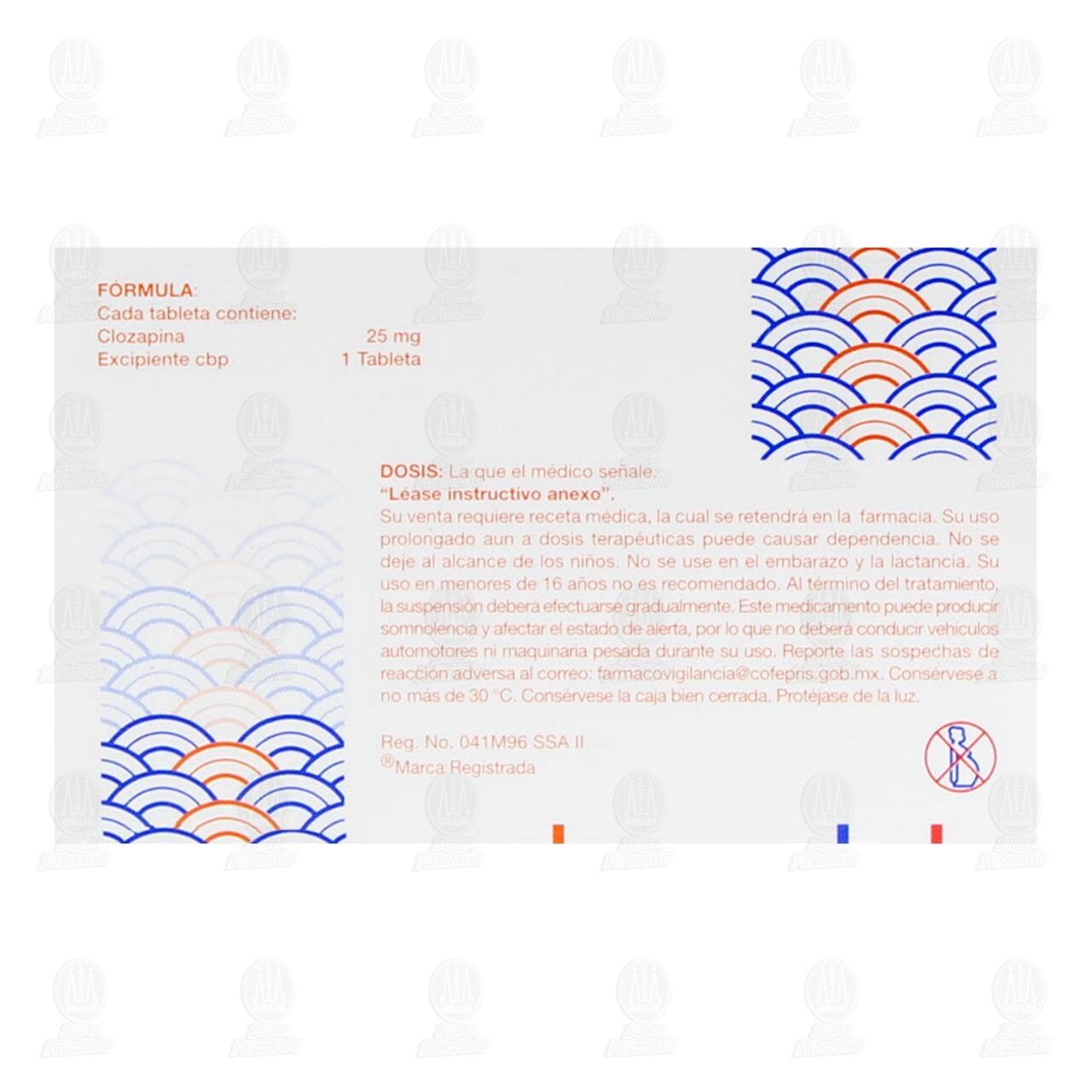 Clopsine 25mg, 30 Tabletas. image number 2