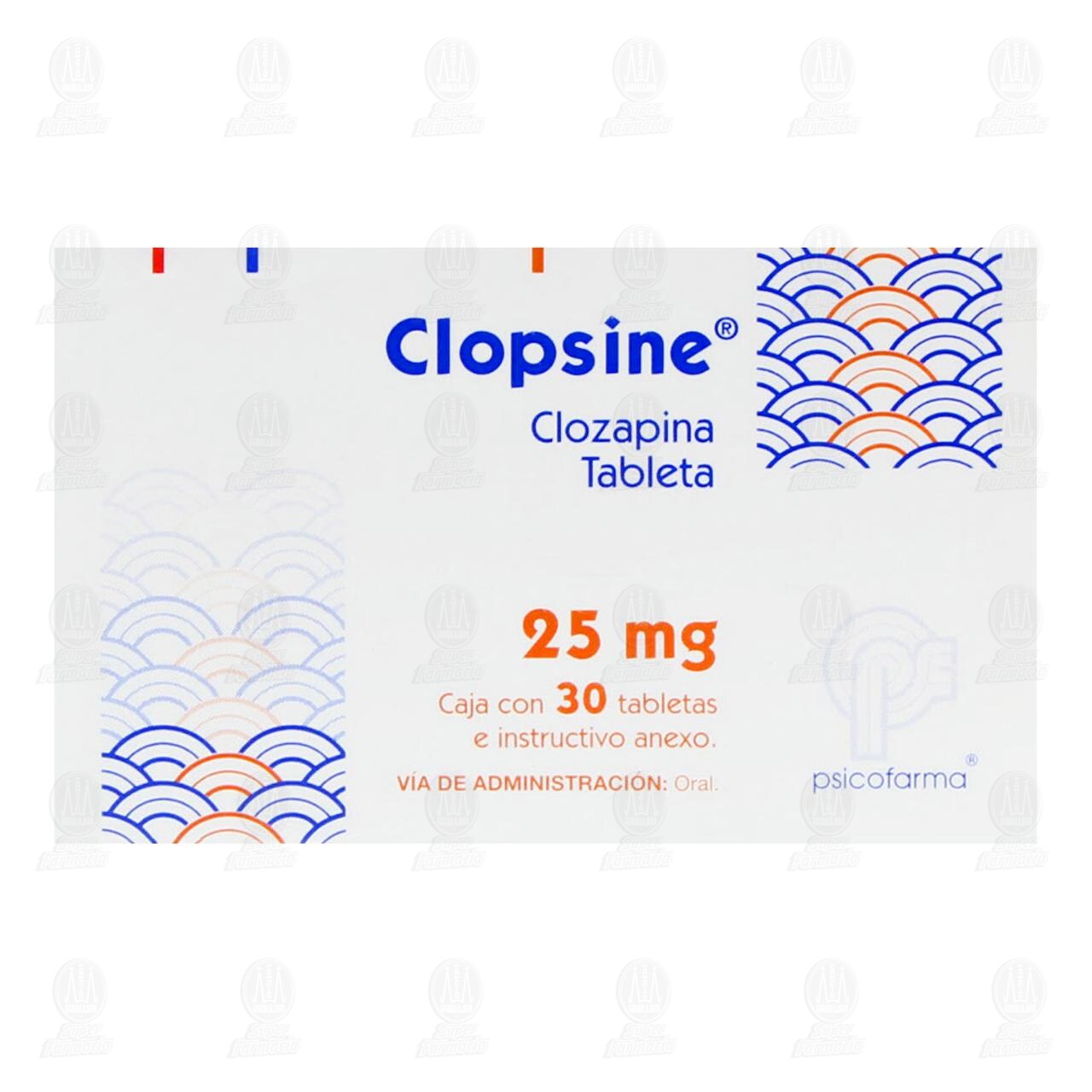 Clopsine 25mg, 30 Tabletas. image number 1