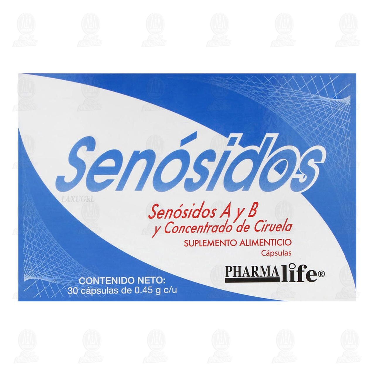 Sen&oacute;sidos A y B 0.45 gr, 30 C&aacute;psulas Pharmalife. image number 1