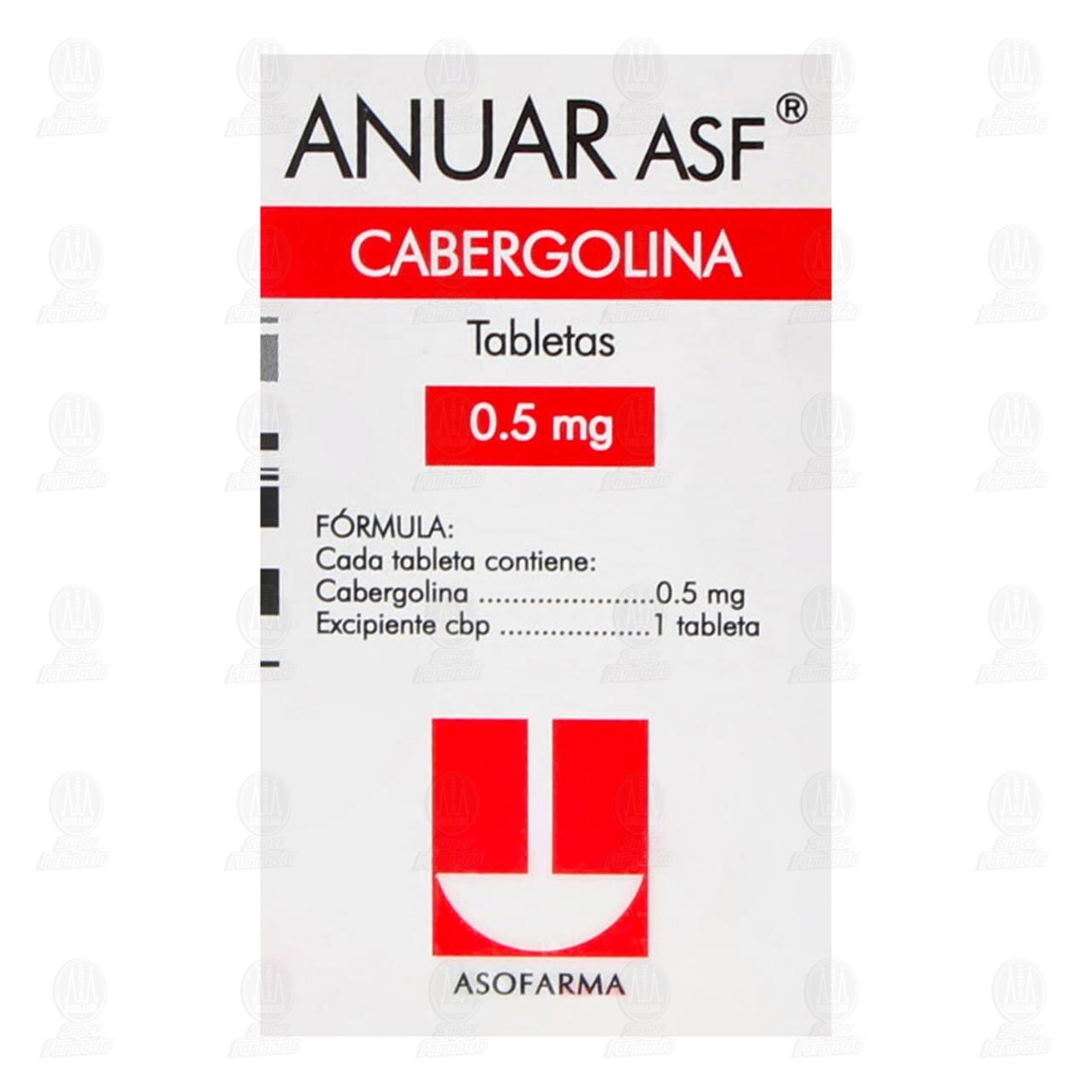 Anuar ASF 0.5 mg, 2 Tabletas. image number 2