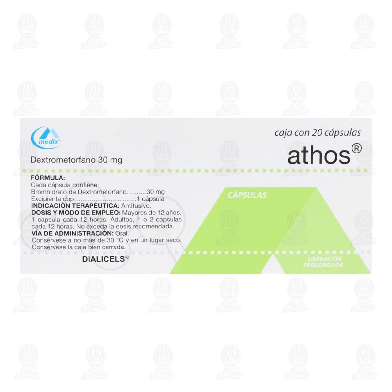 Athos 30 mg, 20 C&aacute;psulas. image number 2