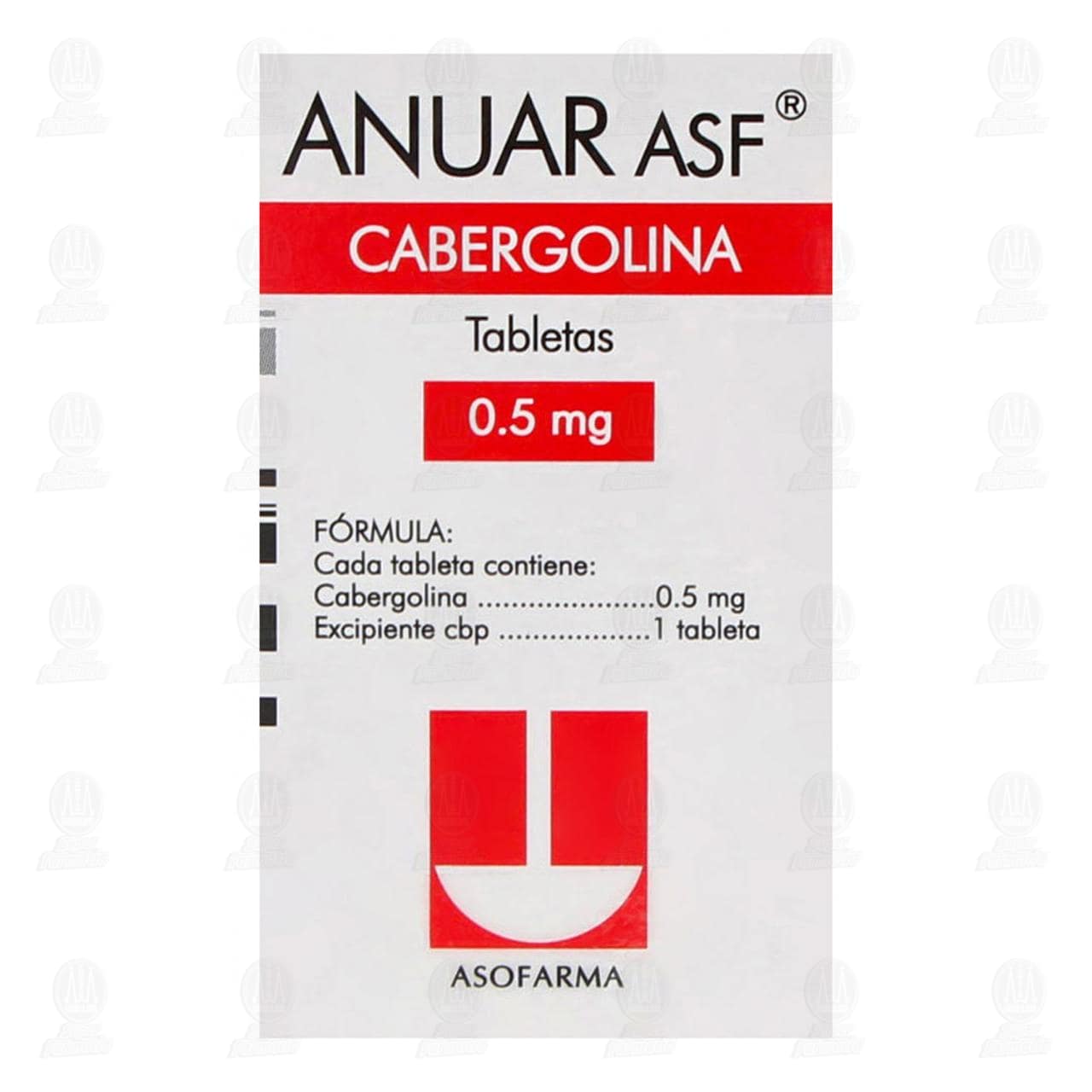 Anuar ASF 0.5 mg, 4 Tabletas. image number 2