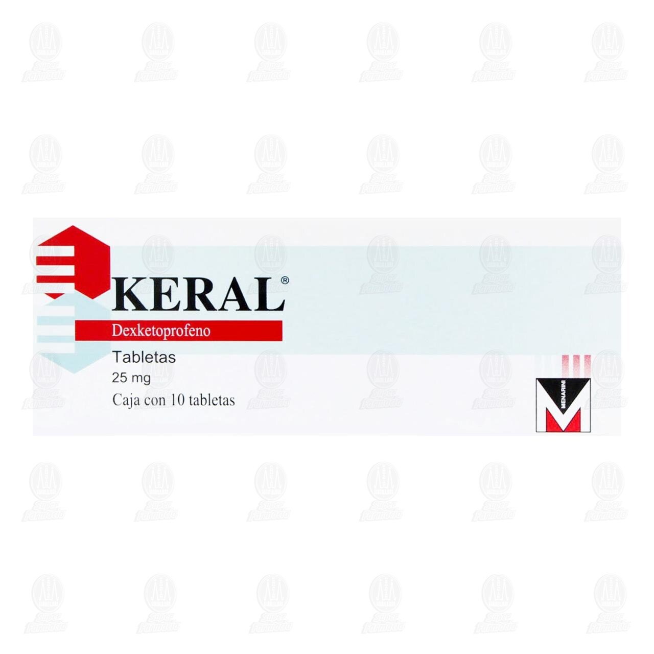 Keral 25 mg, 10 Tabletas. image number 1