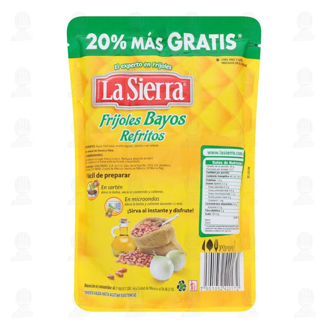 Frijoles La Sierra Bayos Refritos, 516 gr. image number 1