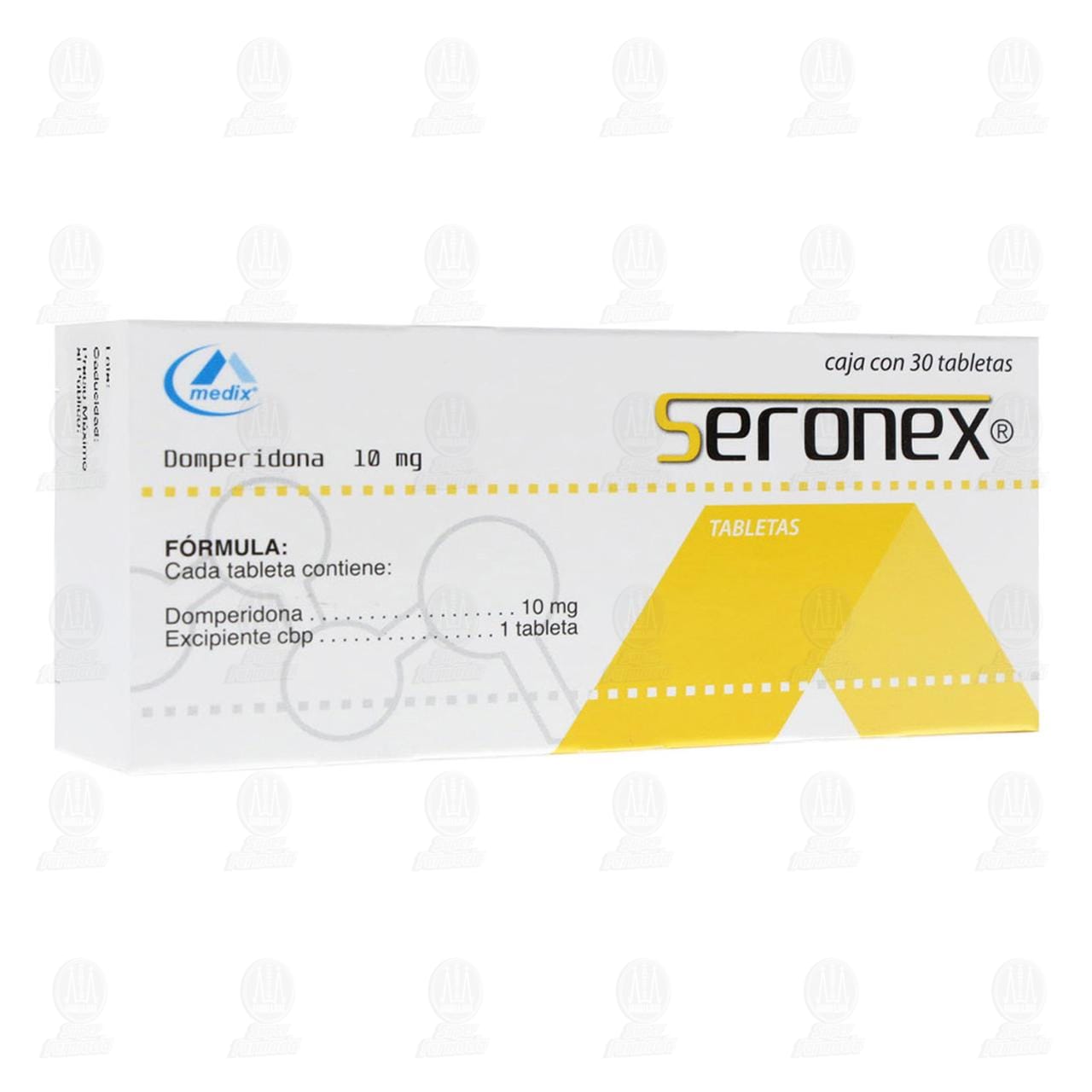 Seronex 10 mg, 30 Tabletas. image number 0