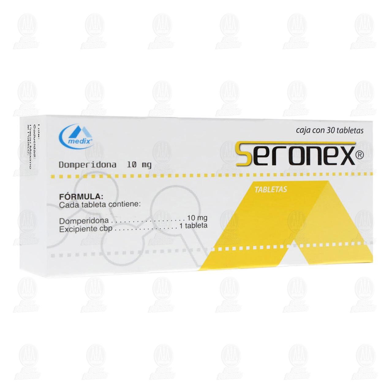 Seronex 10 mg, 30 Tabletas. image number 0