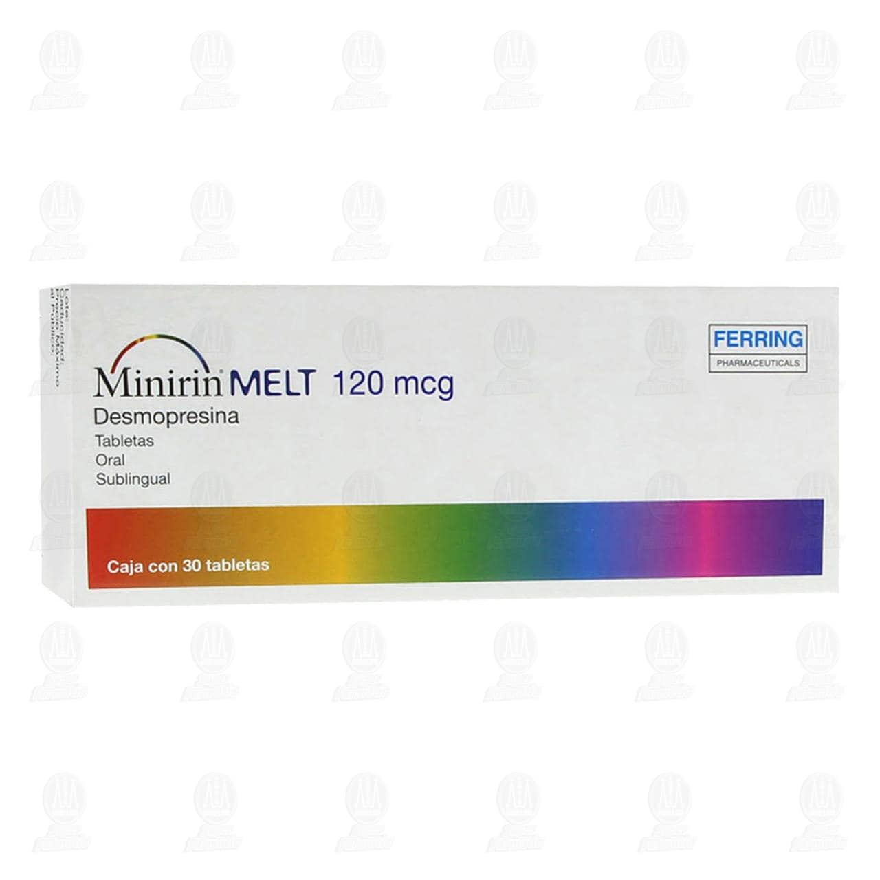 Minirin Melt 120 mcg, 30 Tabletas.