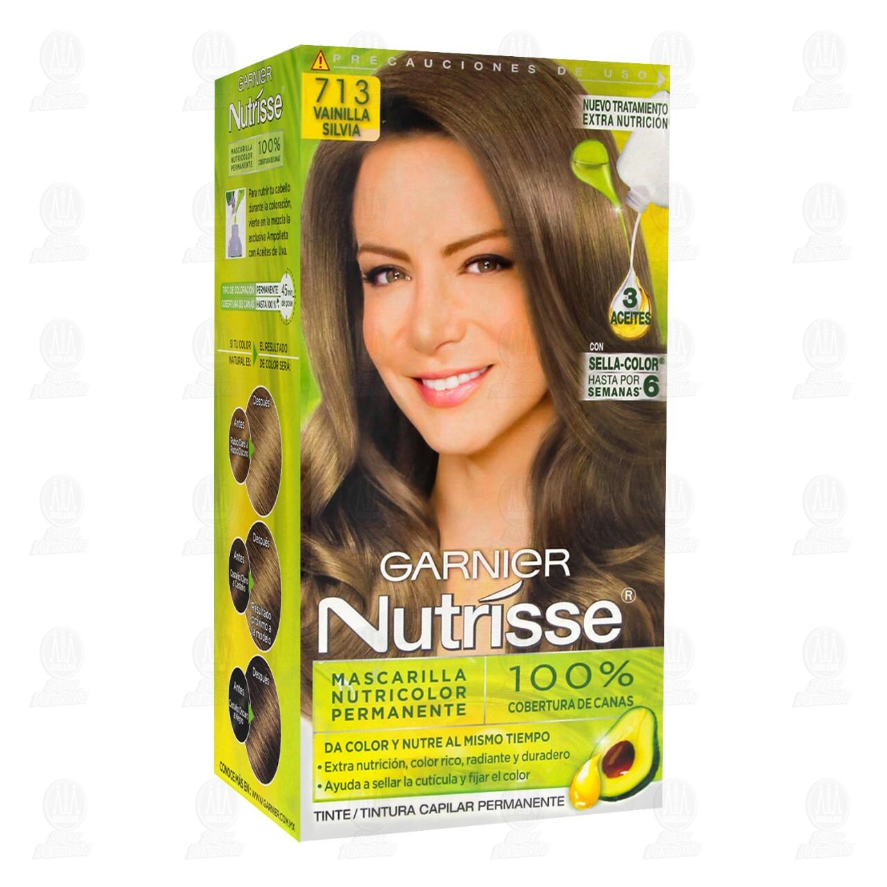 Tinte Garnier Nutrisse Color Vainilla Silvia (713), 1 pz.