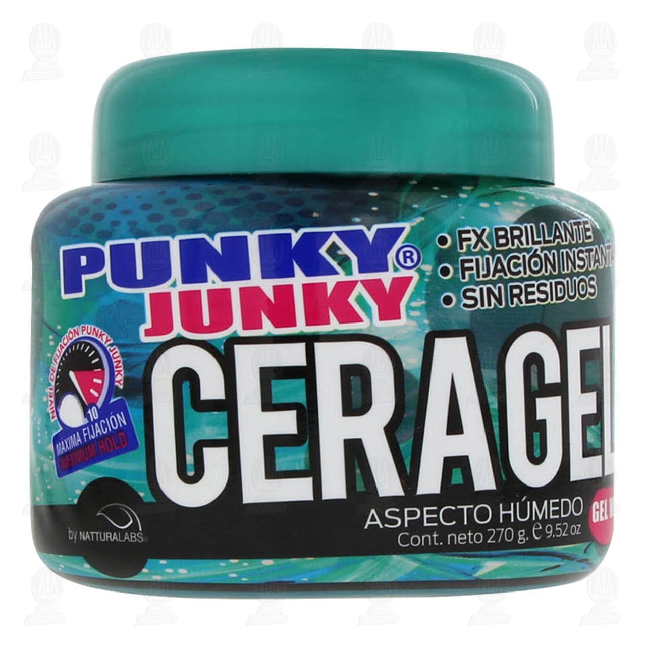 mezcla Momento uno Cera Gel Punky Junky Aspecto Húmedo para Cabello, 270 gr.