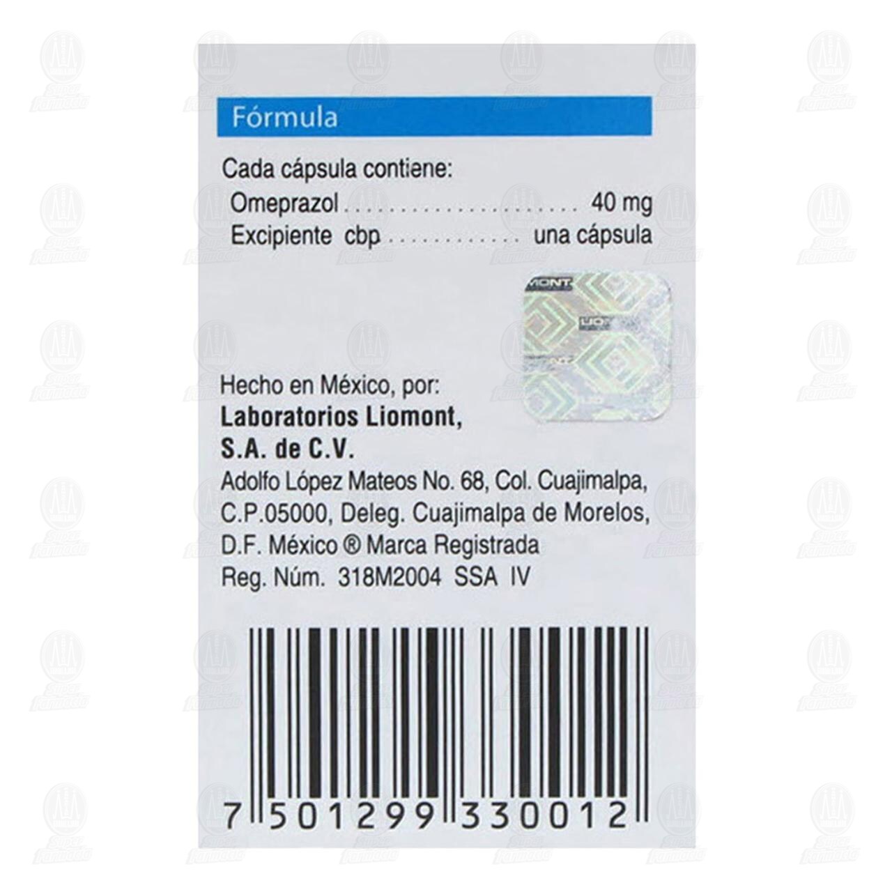Inhibitron F 40 mg Dual, 15 C&aacute;psulas C/U. image number 3