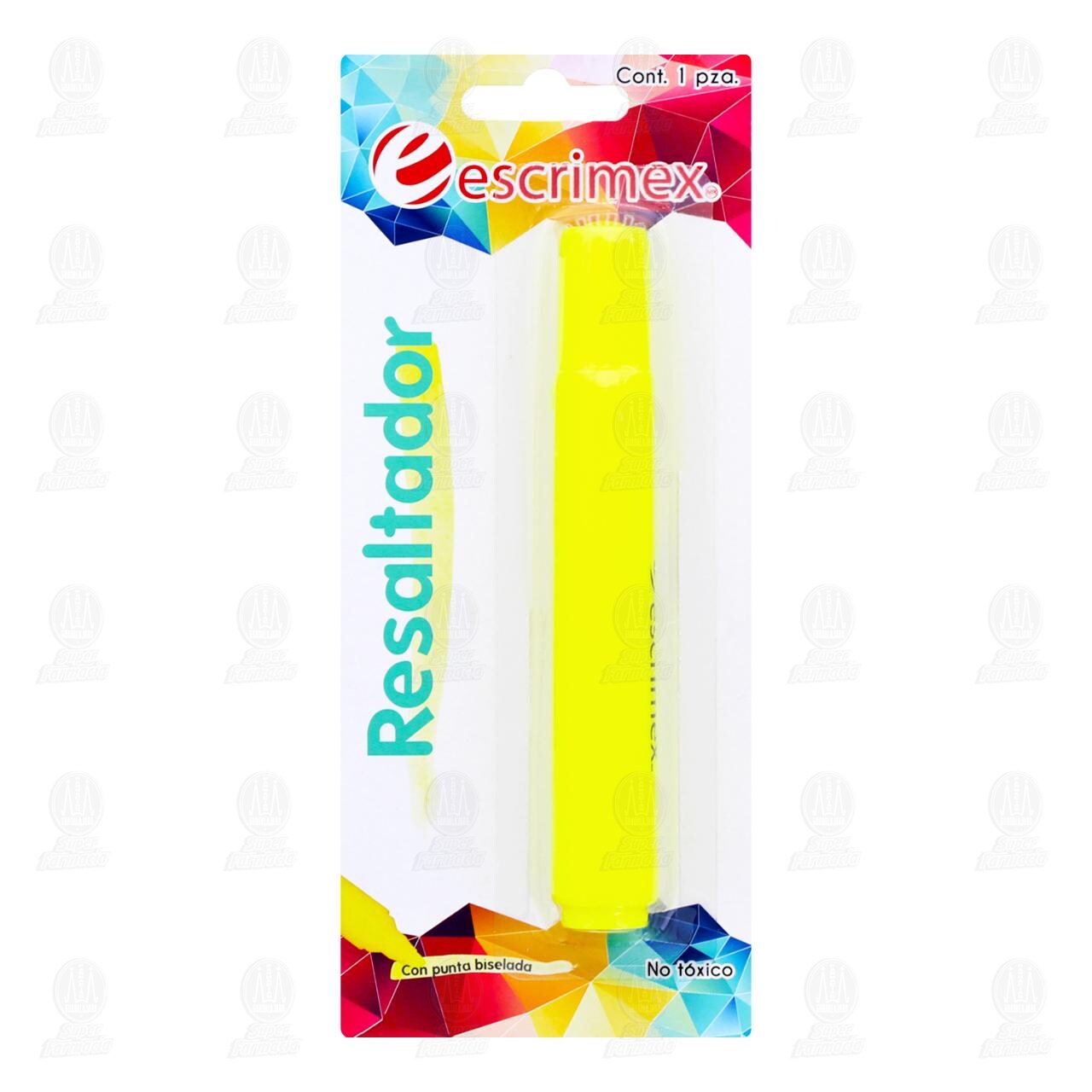Resaltador Escrimex con Punta Biselada Amarillo, 1 pz. image number 0