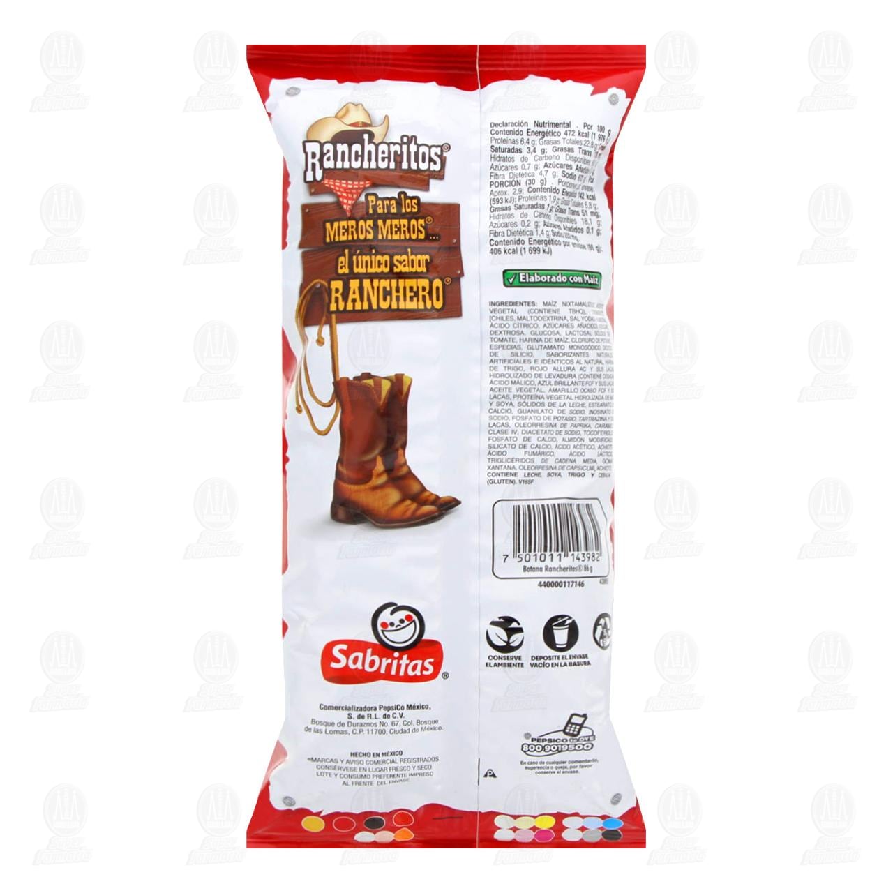 Botana Rancheritos con Chile y Especias, 86 gr. image number 1