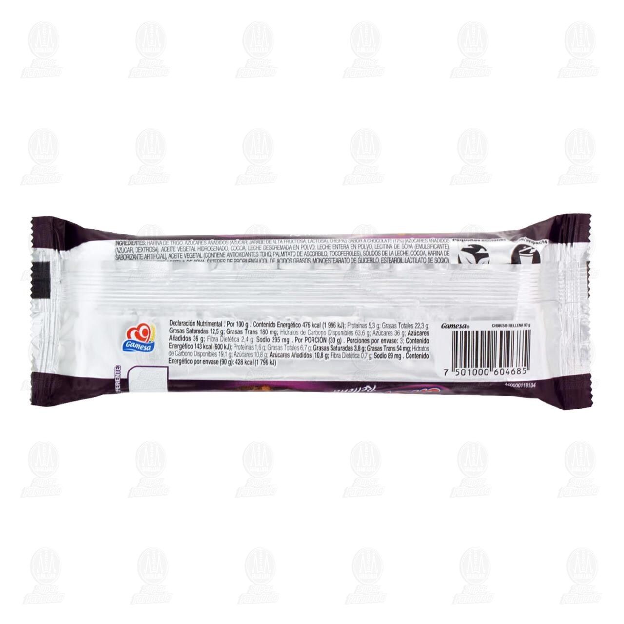 Galletas Chokis Rellena Sabor a Chocolate, 90 gr. image number 1