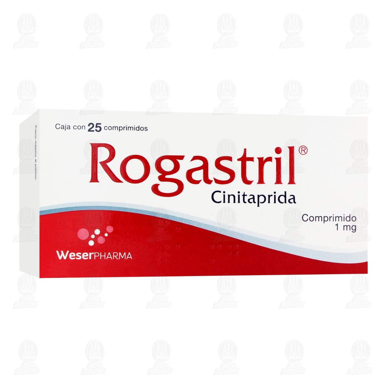 Rogastril 1 mg, 25 Comprimidos. image number 0