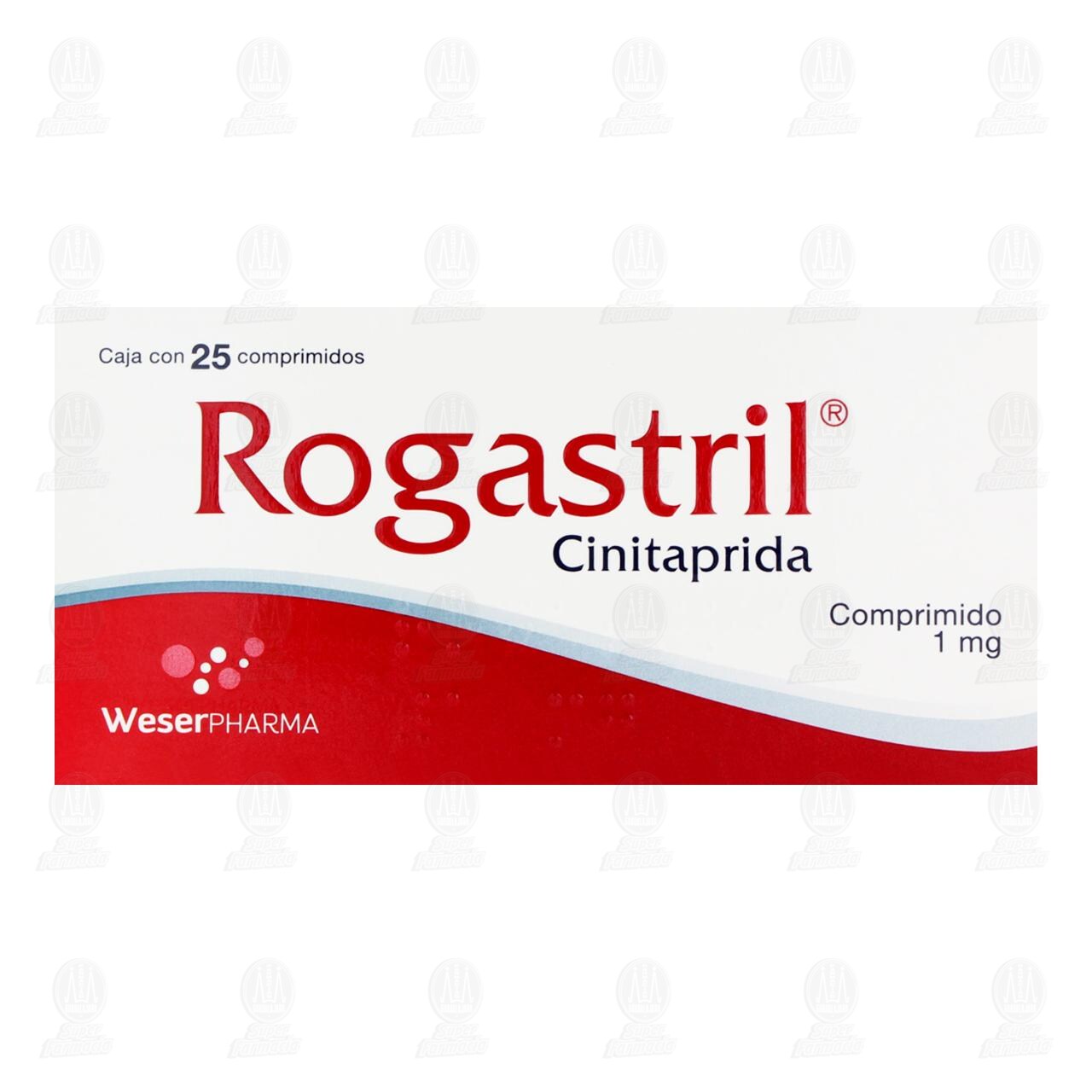 Rogastril 1 mg, 25 Comprimidos. image number 1