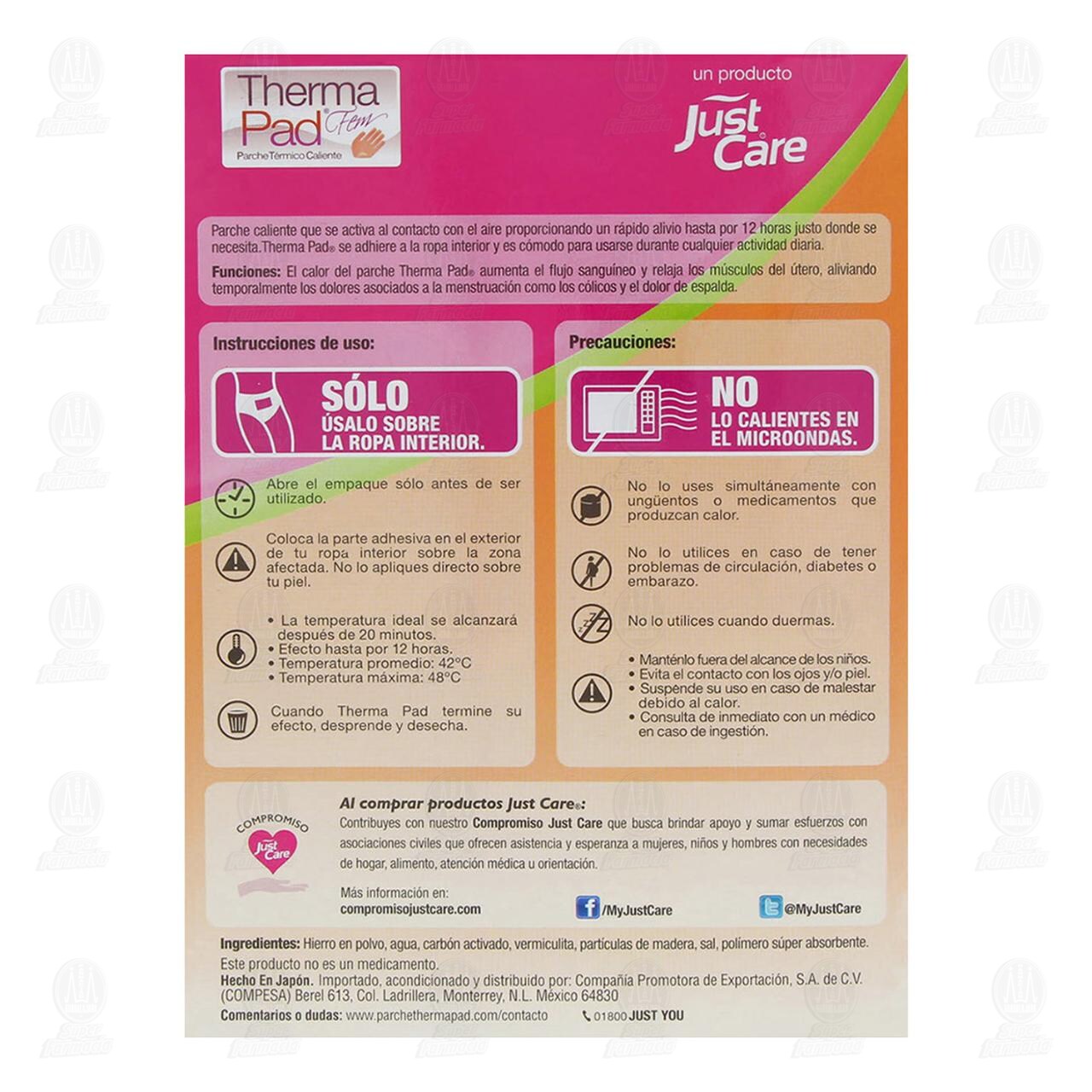 Parche Thermapad Fem T&eacute;rmico, 1 pz. image number 2