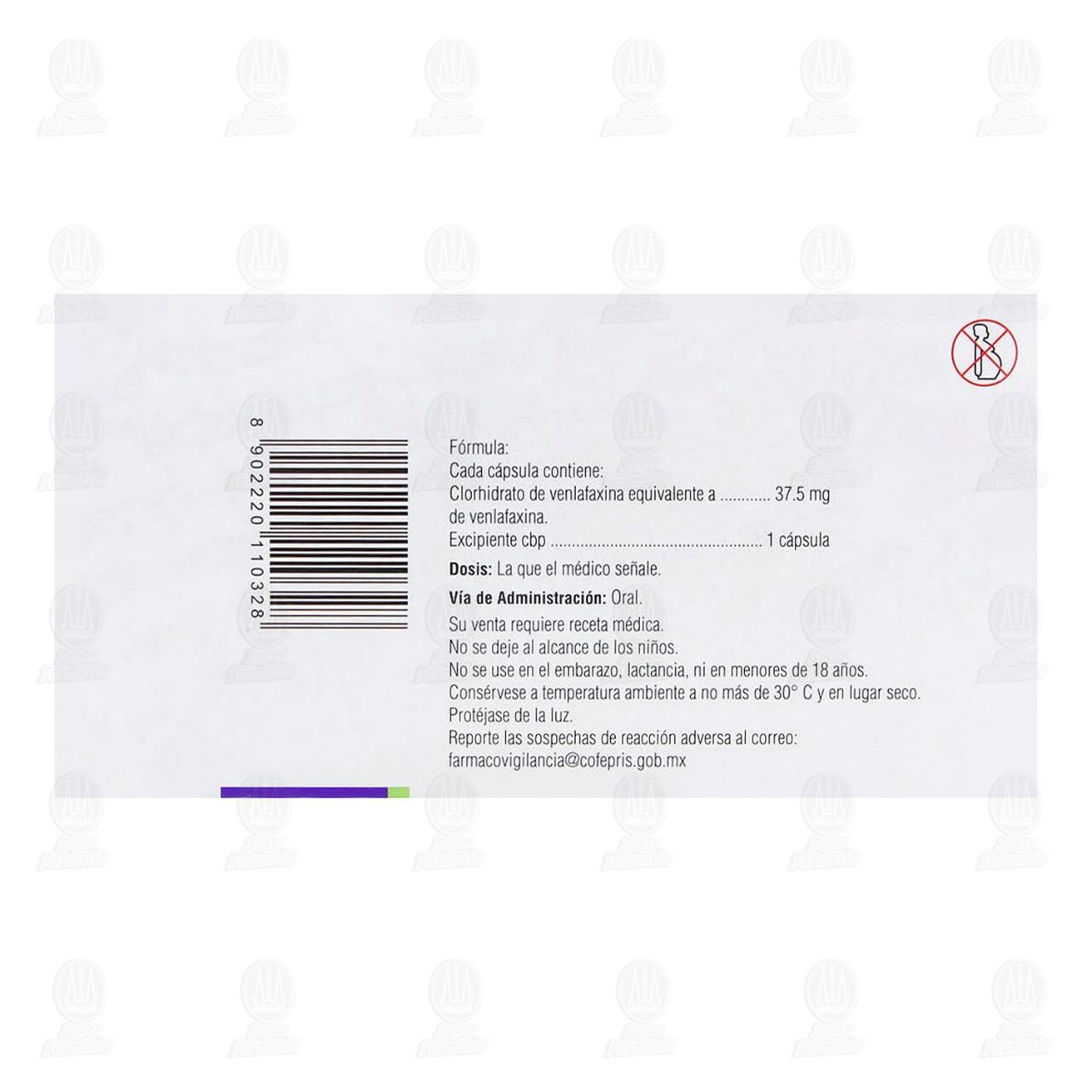 Vextor 37.5 mg, 15 C&aacute;psulas. image number 2