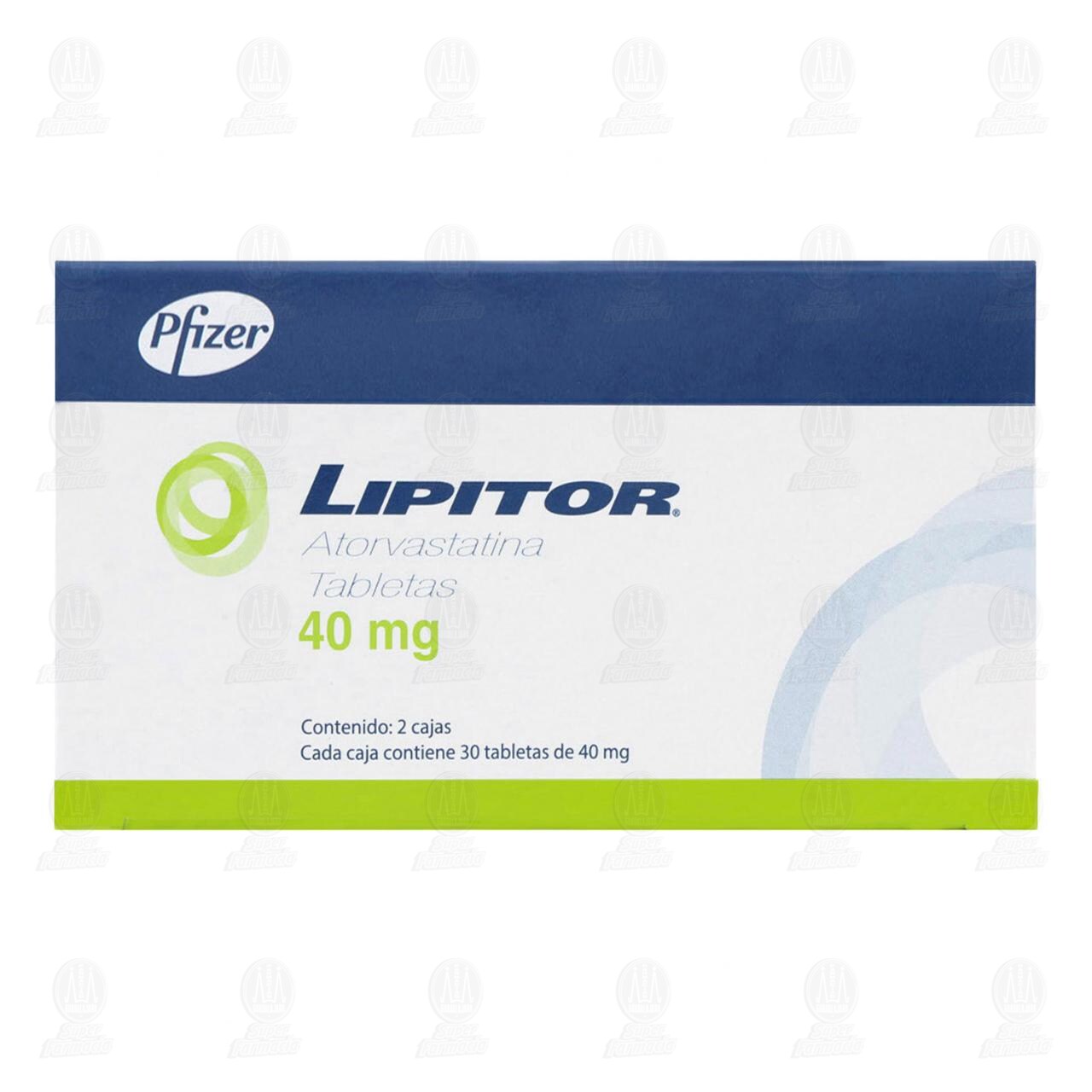 Pack Lipitor 40 mg, 2 Cajas de 30 Tabletas c/u. image number 1