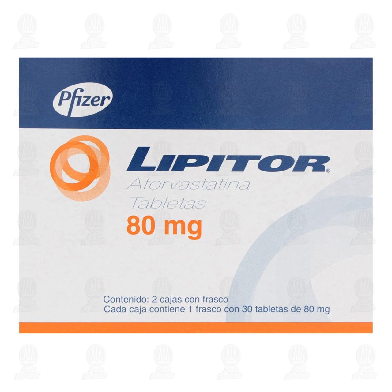 Pack Lipitor 80 mg, 2 Cajas de 30 Tabletas c/u. image number 1