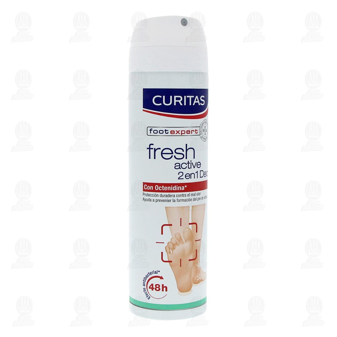 Curitas Desodorante Spray para Pies Fresh Active, 150 ml.