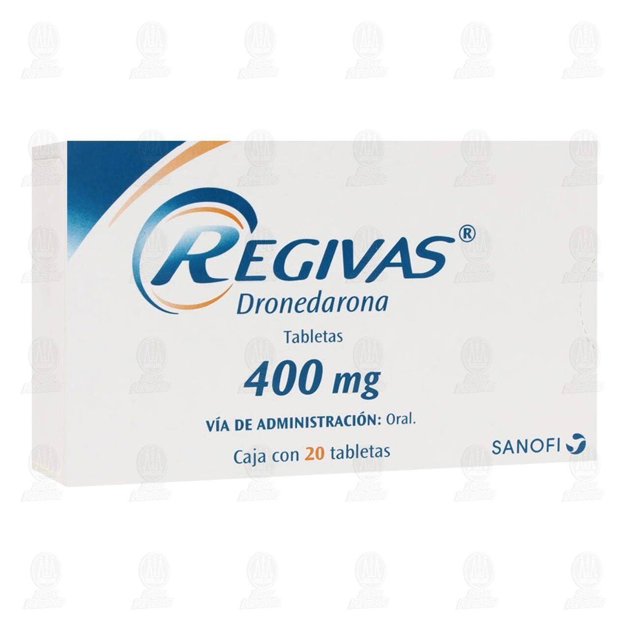 Regivas 400 mg, 20 Tabletas. image number 0